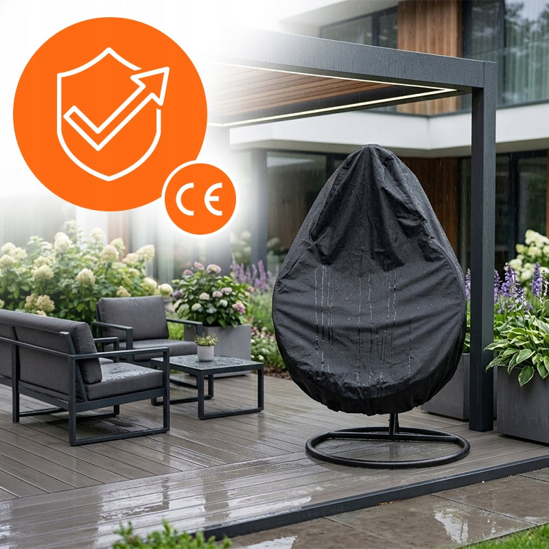 GARDEN SWING COVER COCOON HANGING CHAIR LARGE XXL WATERPROOF +UV Length 190 cm
