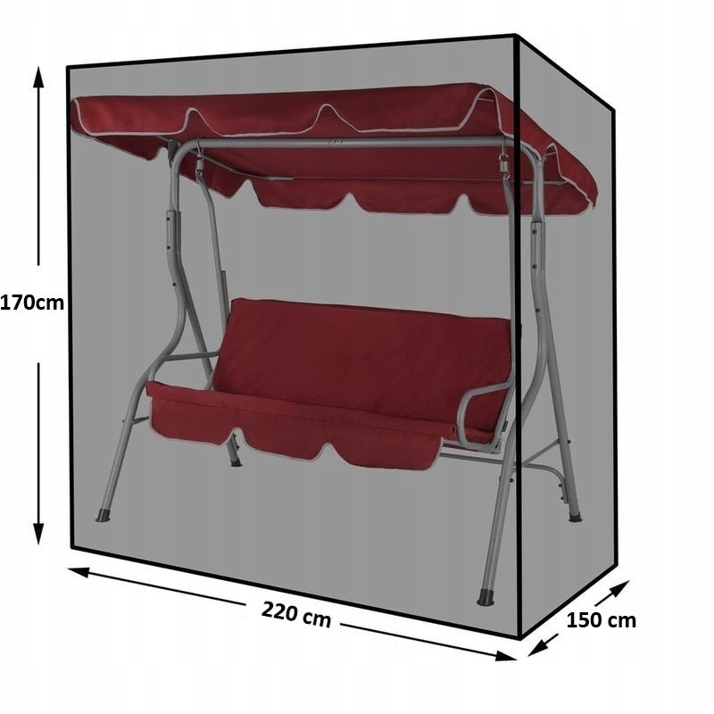 GARDEN SWING COVER FASTENED 220x150x170 GREEN WATERPROOF Manufacturer Wideshop