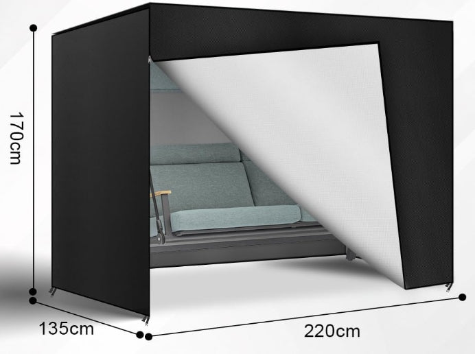 GARDEN SWING COVER WATERPROOF ANTI-UV DURABLE LARGE BLACK Manufacturer code POKROWIEC OGRODOWY NA HUŚTAWKĘ STREFAZAKUPÓW