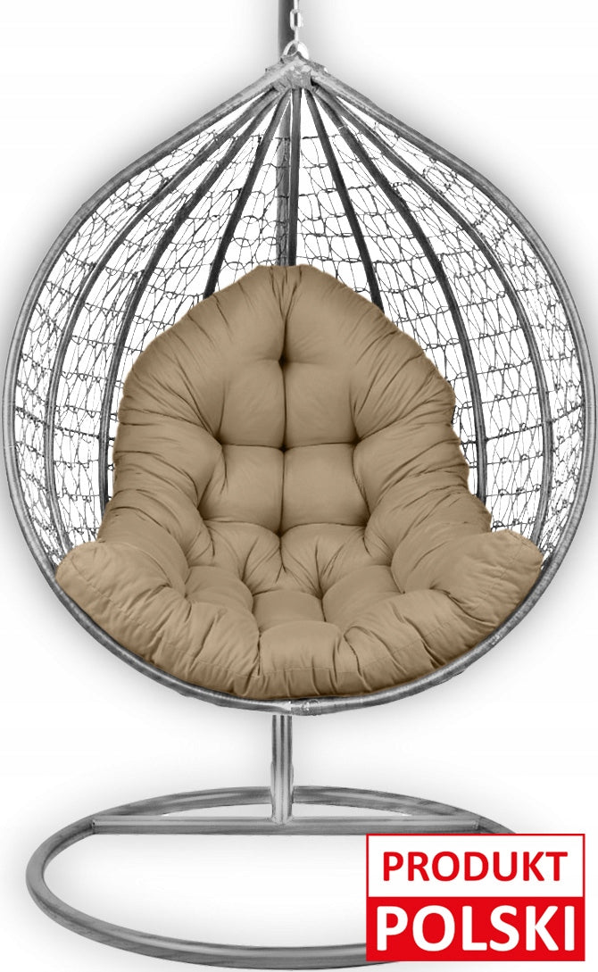 GARDEN SWING CUSHION HANGING CHAIR - THICK BEIGE AMPO Manufacturer Ampo