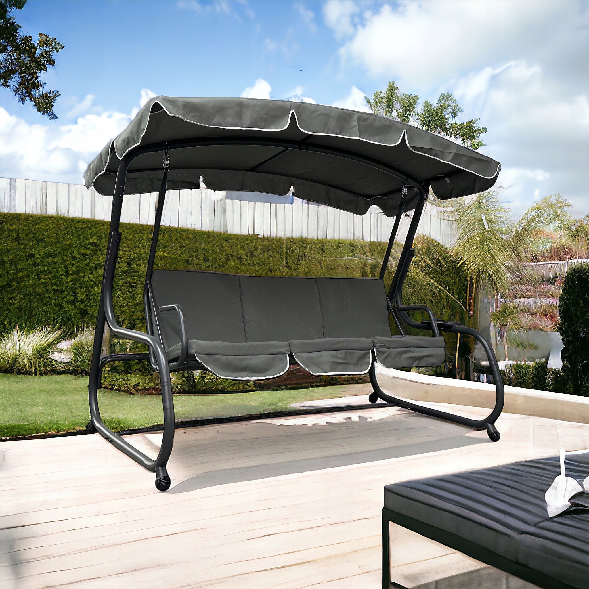 GARDEN SWING FOLDING FREESTANDING LARGE, ROCKING GREY XXL Manufacturer code MAS-4026