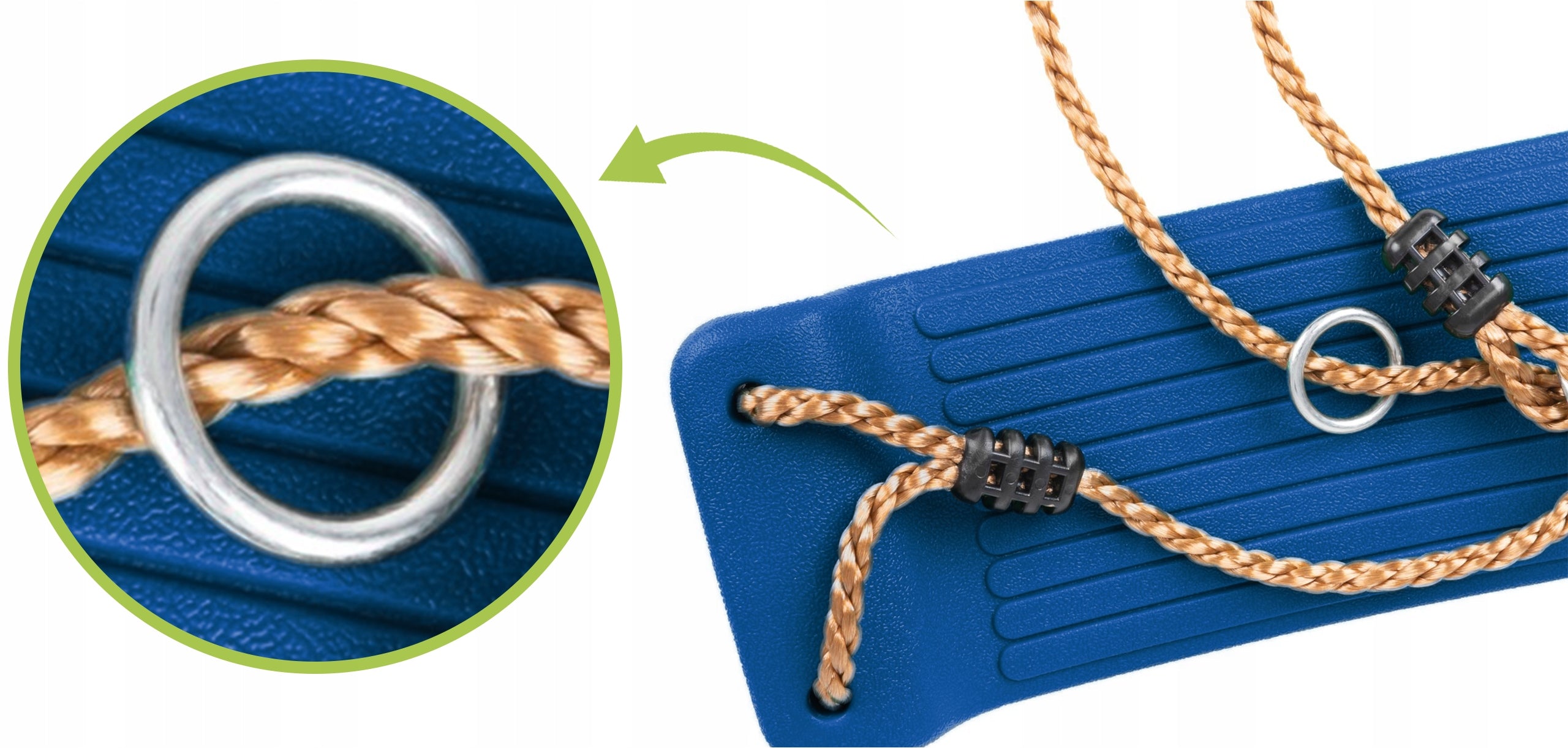 GARDEN SWING FOR CHILDREN BENCH BOARD SEAT NAVY BLUE PLASTIC Brand KRUMAD