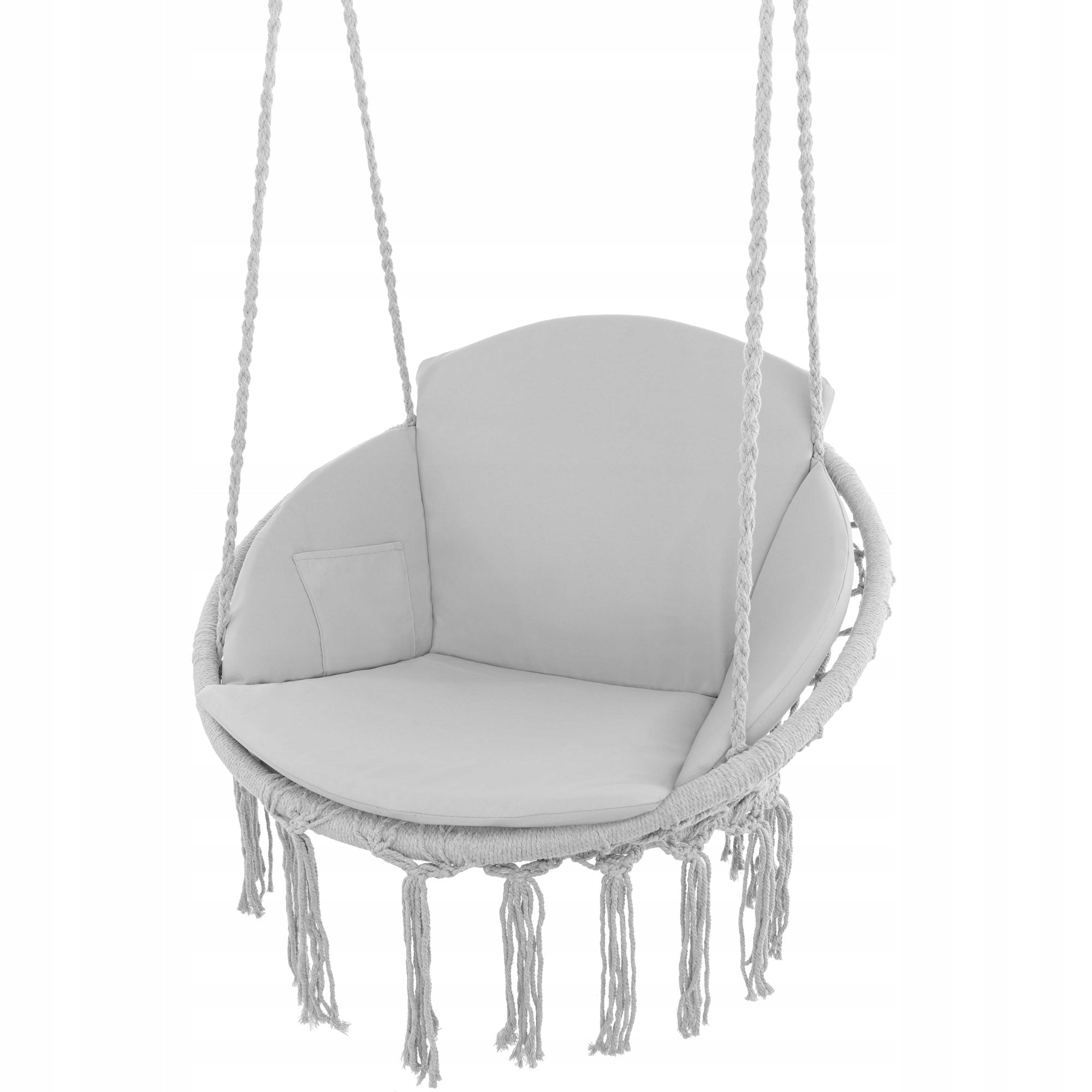 GARDEN SWING GREY ROCKER CHAIR GARDEN HAMMOCK MODERN + PILLOW FREEBIE Model Boho/Modern