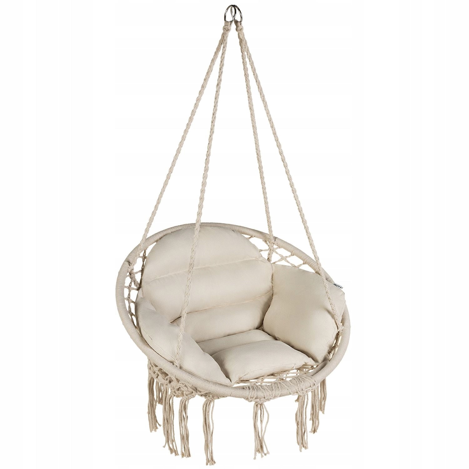 GARDEN SWING HANGING CHAIR GARDEN STORK NEST + PILLOWS LUVERNO Seat width 35 cm