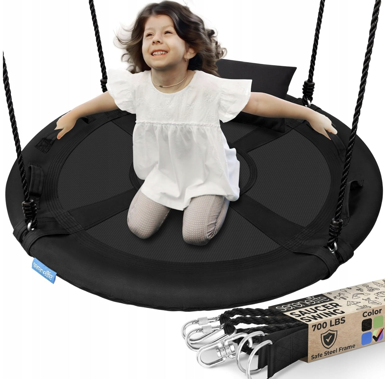 GARDEN SWING HANGING STORK NEST SWIVEL HANDLES 320KG 100CM Manufacturer code 5908096679306