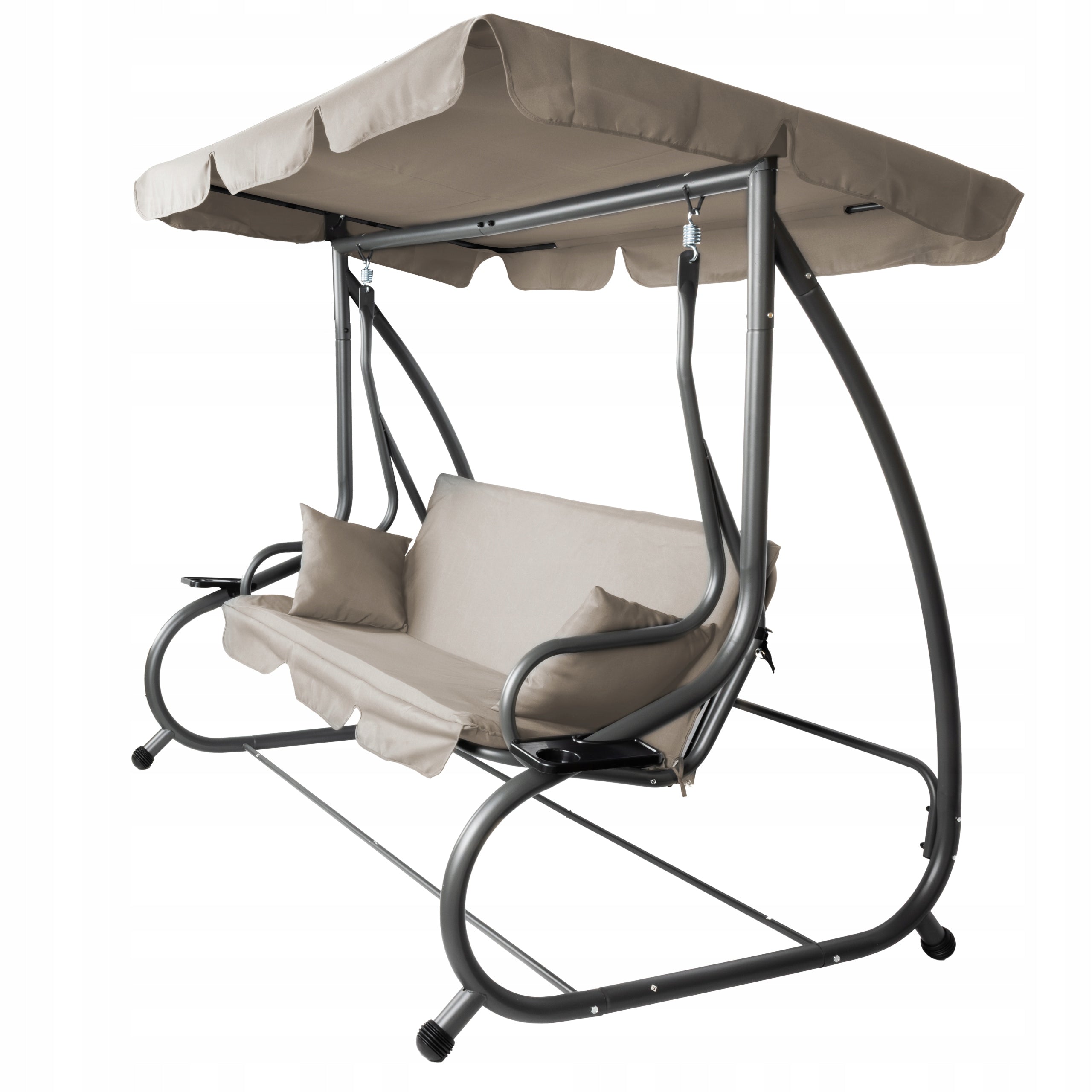 GARDEN SWING METAL FREESTANDING FOLDING BOKATO WITH VISOR BEIGE Kind freestanding
