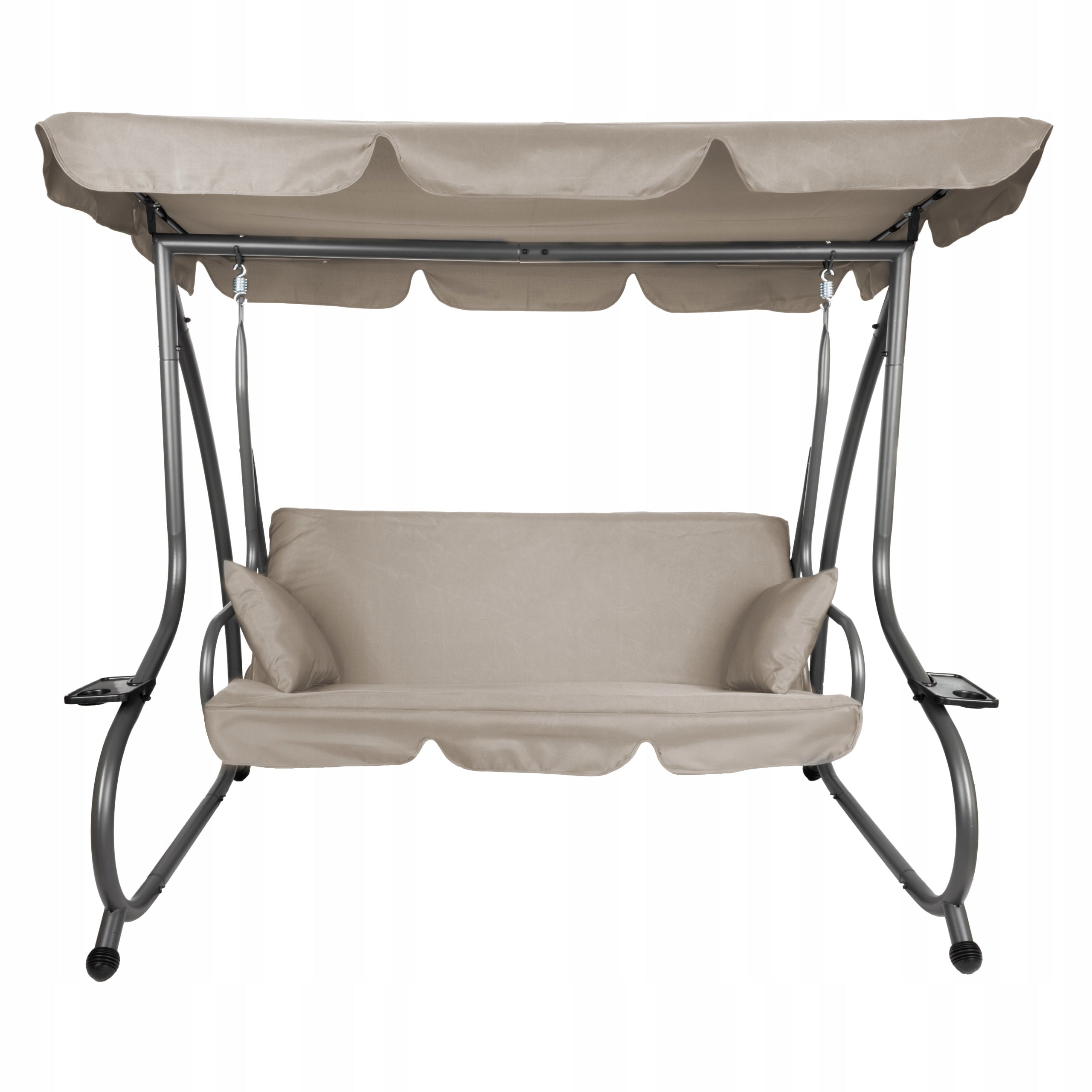 GARDEN SWING METAL FREESTANDING FOLDING BOKATO WITH VISOR BEIGE Manufacturer Rino
