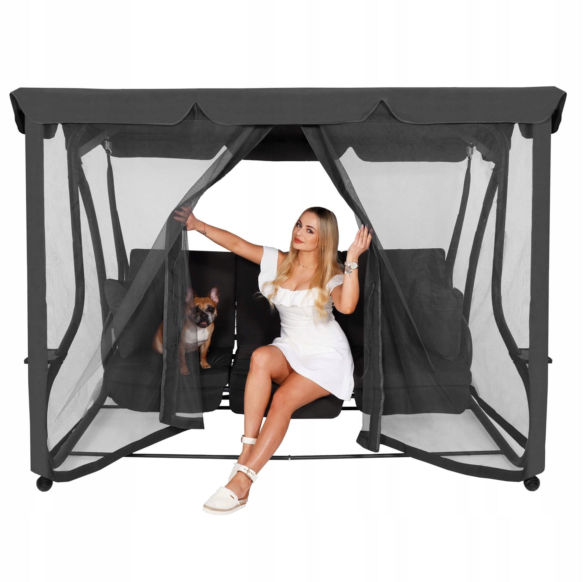 GARDEN SWING MOSQUITO NET FOR GARDEN SWING GREY PROTECTIVE MESH Manufacturer code GS0026M