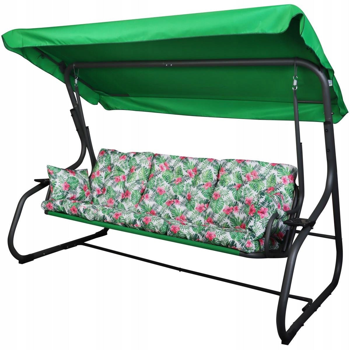 GARDEN SWING ROCKING BENCH 3-seater 2in1 FOLDING MOSQUITO NET VISOR Manufacturer code 5902431047416