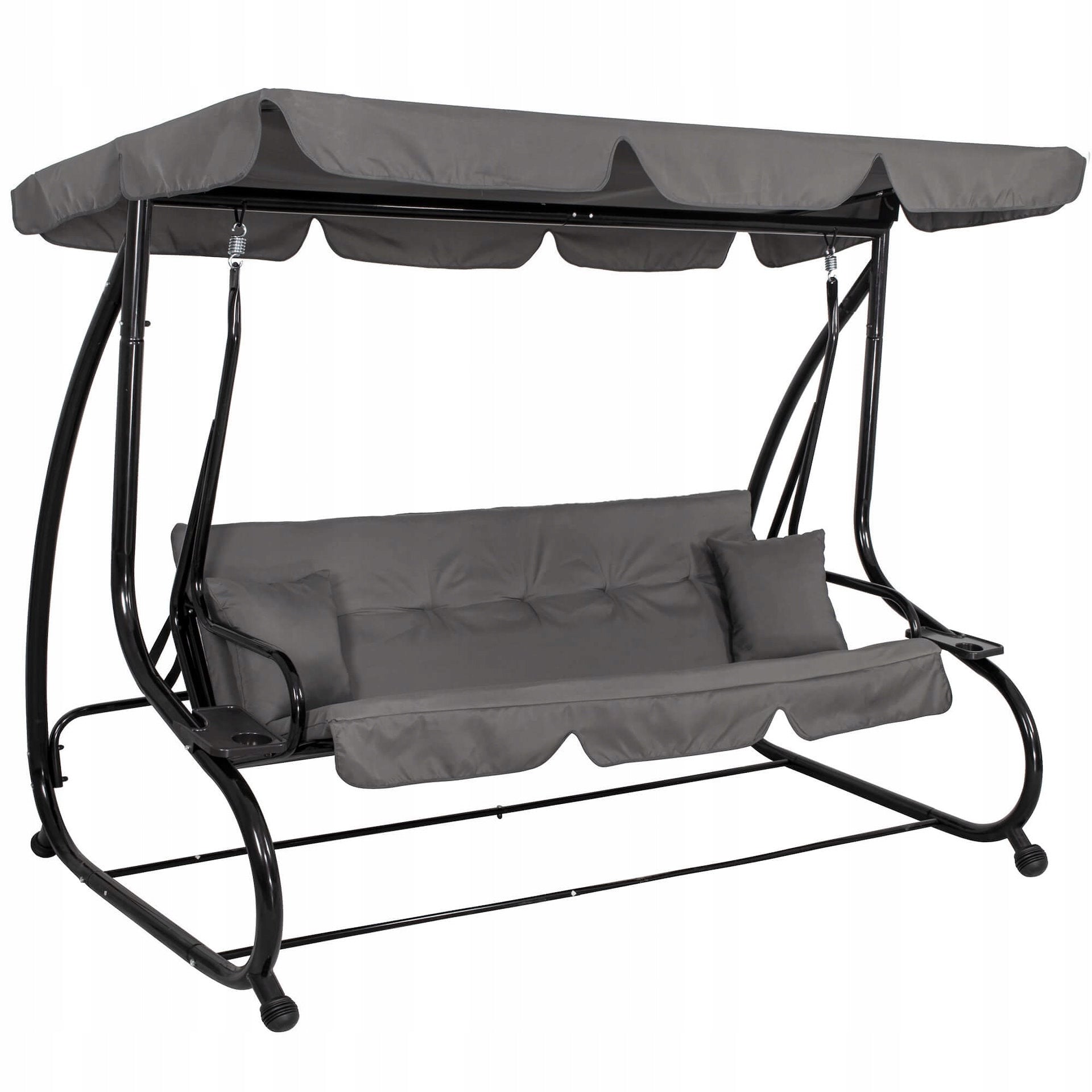 GARDEN SWING ROCKING BENCH 4 SEATER FOLDING 2in1 + CANOPY MATTRESS Style modern