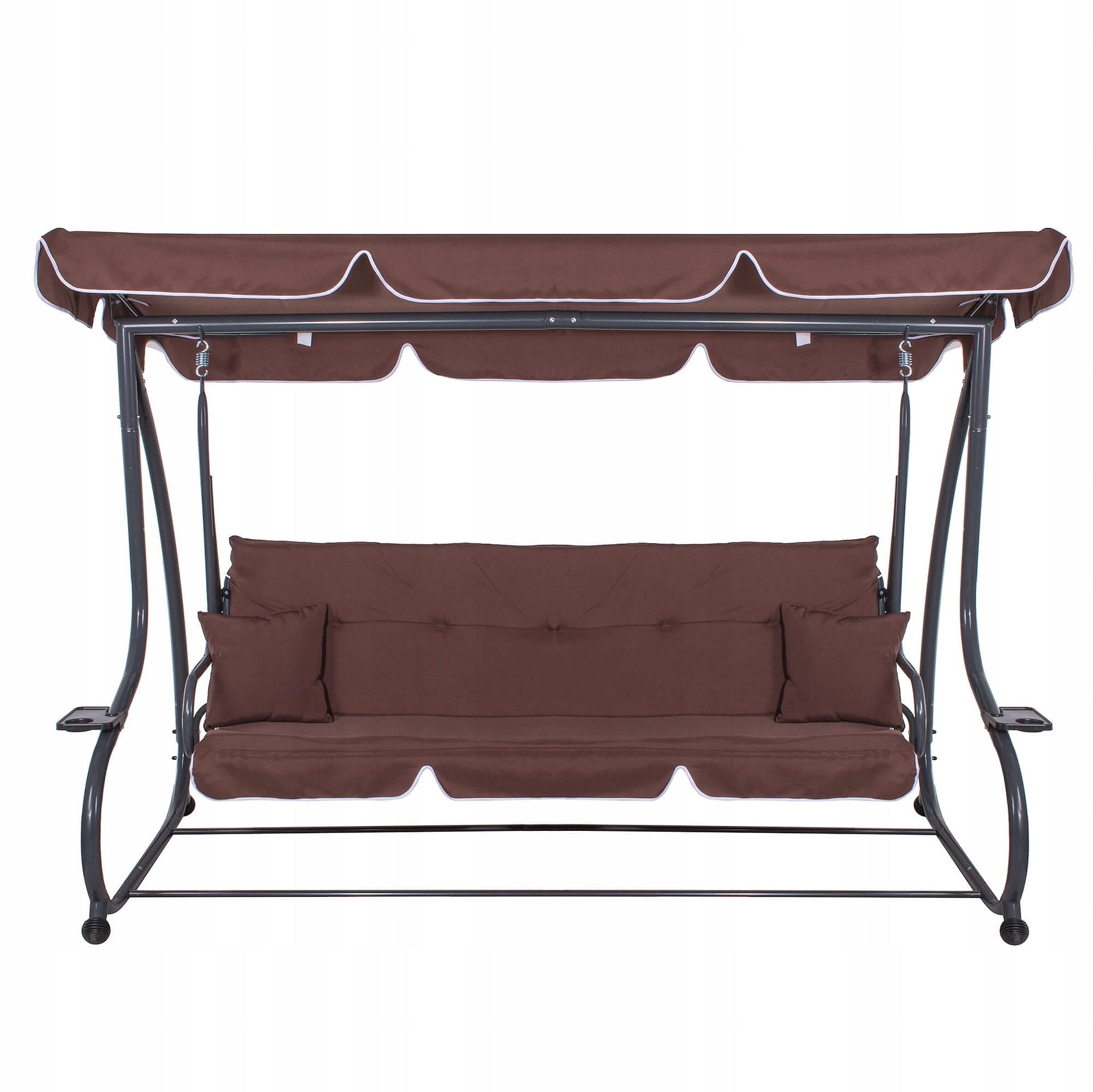 GARDEN SWING ROCKING BENCH 4 SEATER FOLDING 2in1 + VISOR MATTRESS Seat length 172 cm
