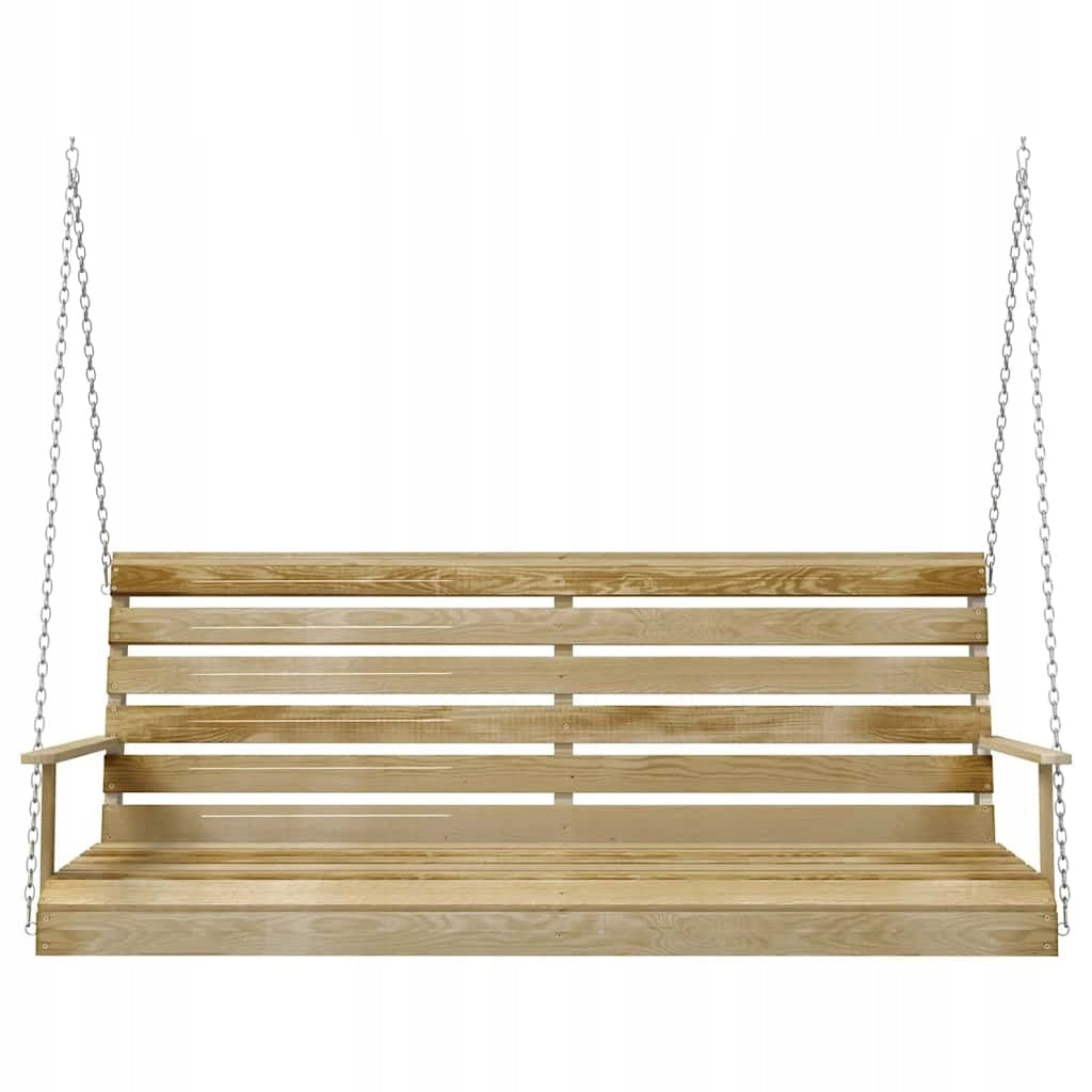 GARDEN SWING WOODEN HANGING BENCH 155CM PINE IMPREGNATED 320KG Manufacturer code 316065