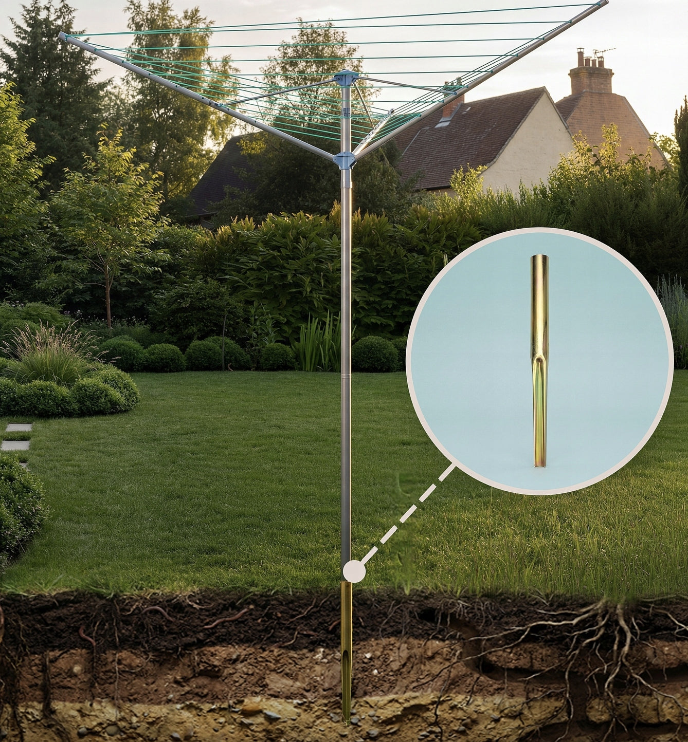 GARDEN SWIVEL DRYER 40M PROMIS SU190 COMO ANCHOR COVER 182CM Manufacturer code 5908089861312