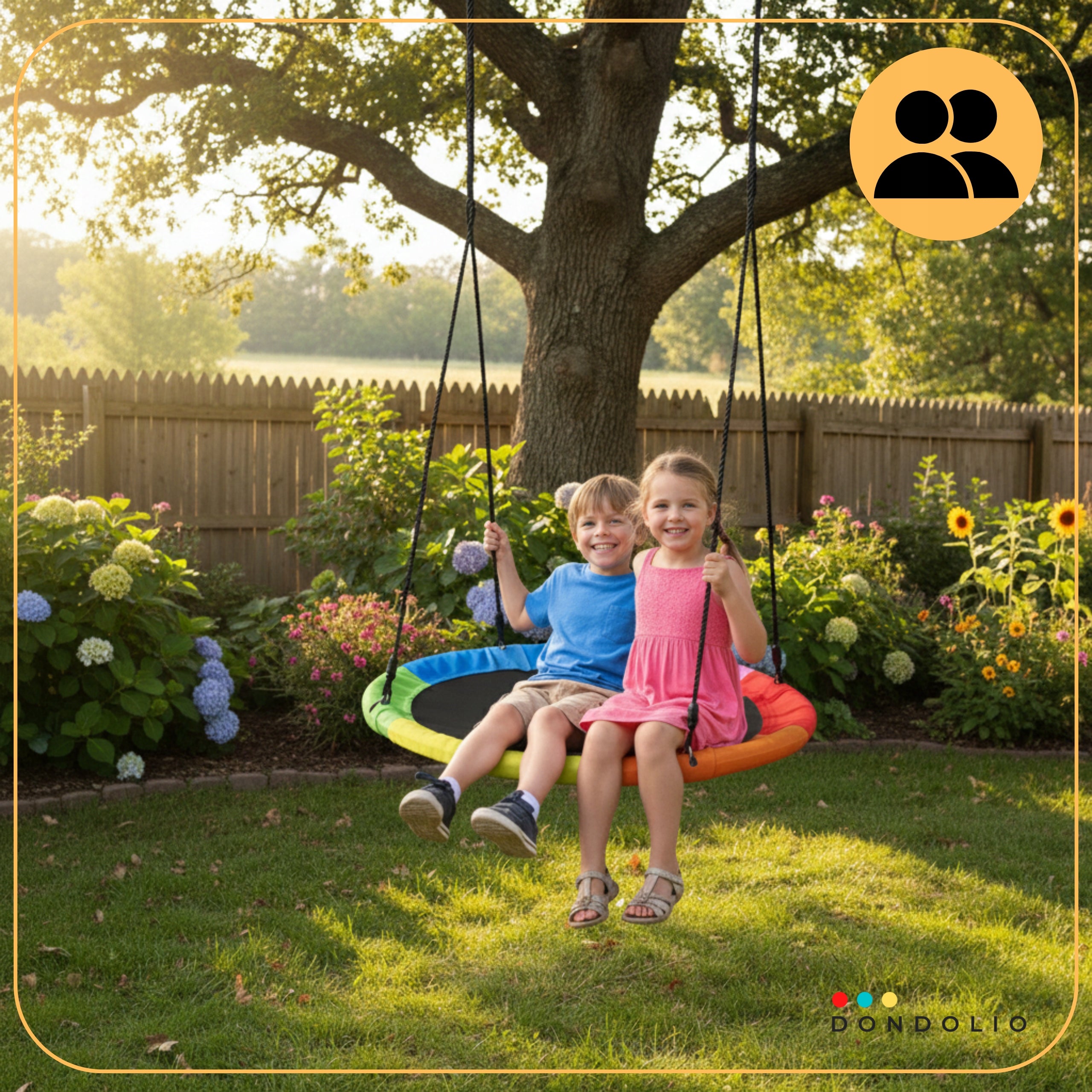 GARDEN Swing STORK NEST Large 120cm XXL 300kg STRONG Durable Packaging status original