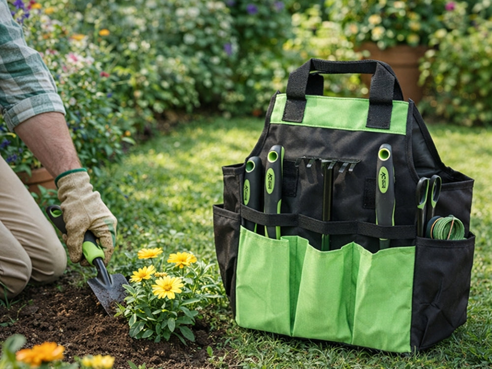 GARDEN TOOL BAG PORTABLE FOR GARDEN WORKSHOP ORGANIZER LARGE Packaging status original