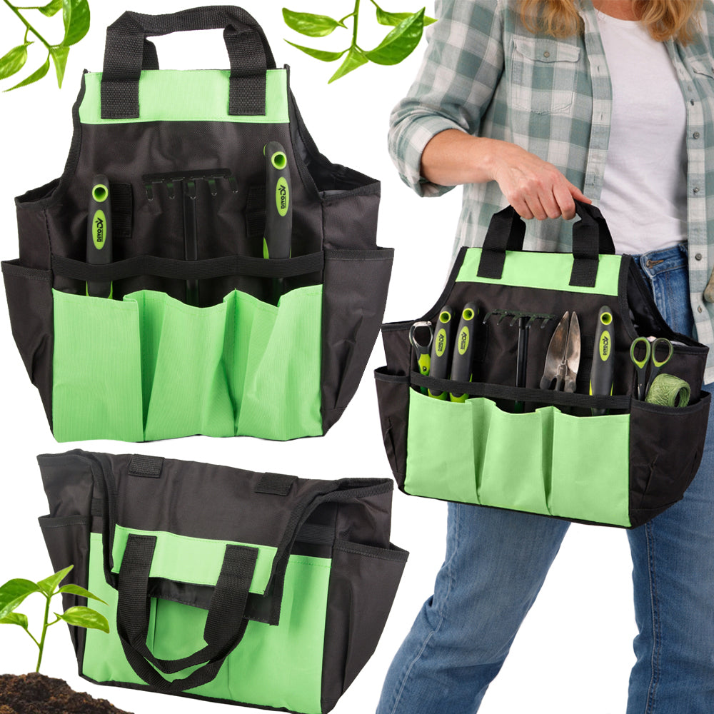 GARDEN TOOL BAG PORTABLE FOR GARDEN WORKSHOP ORGANIZER LARGE