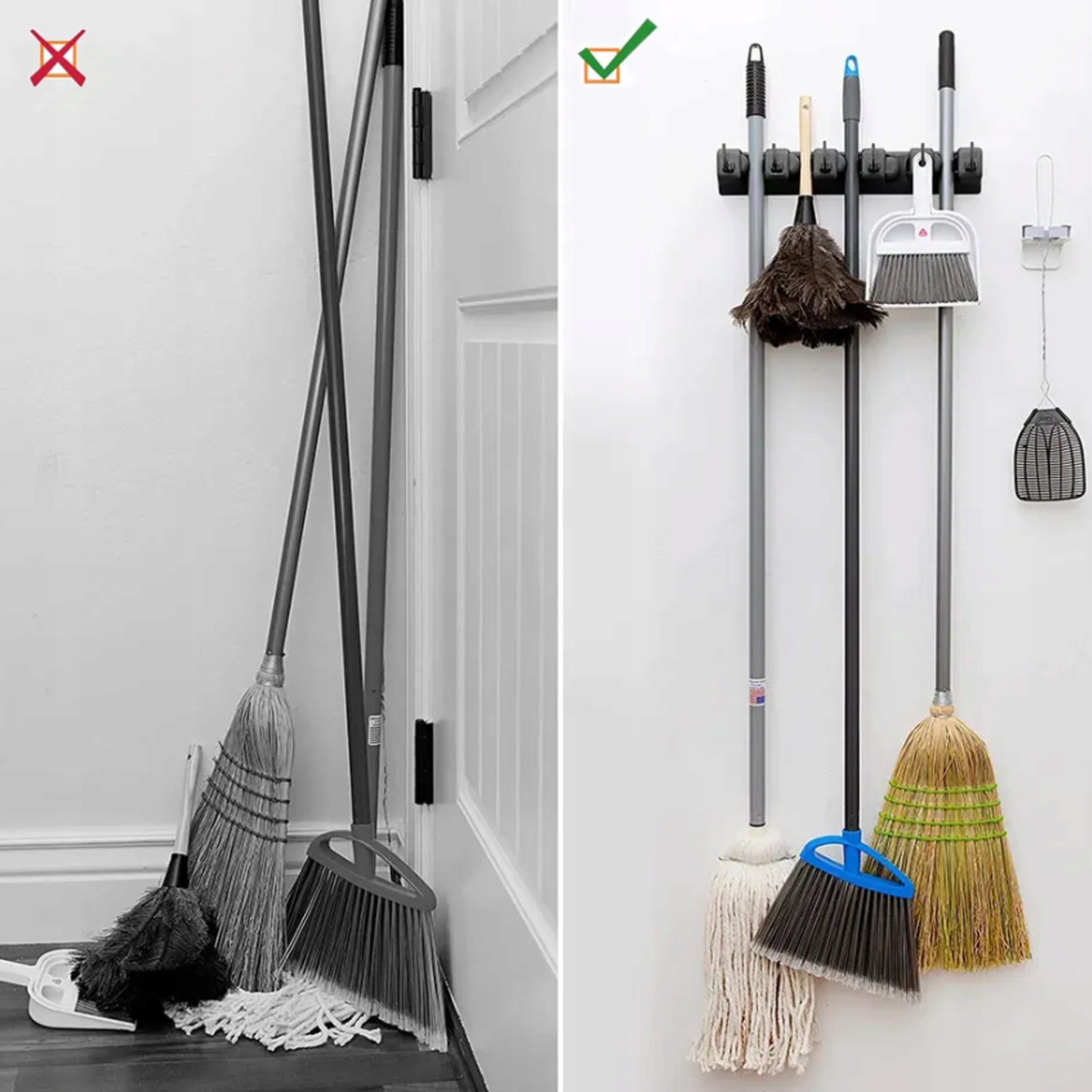 GARDEN TOOL HANGER WALL MOUNT BROOM HOOK MOP RAKE SHOVELS Manufacturer code Wieszak na narzędzia ogrodowe miotły i grabie