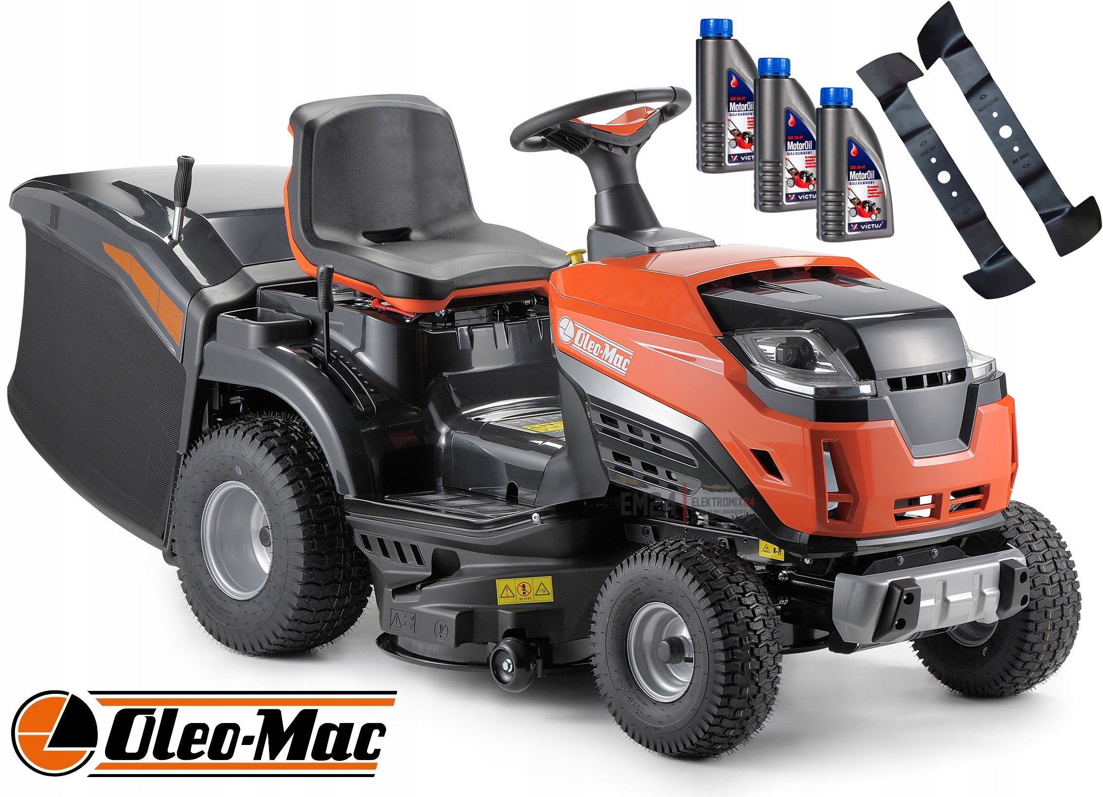 GARDEN TRACTOR MOWER OLEO-MAC OM 92R/19 KV 586C 92CM 19KM 2 CYLINDERS