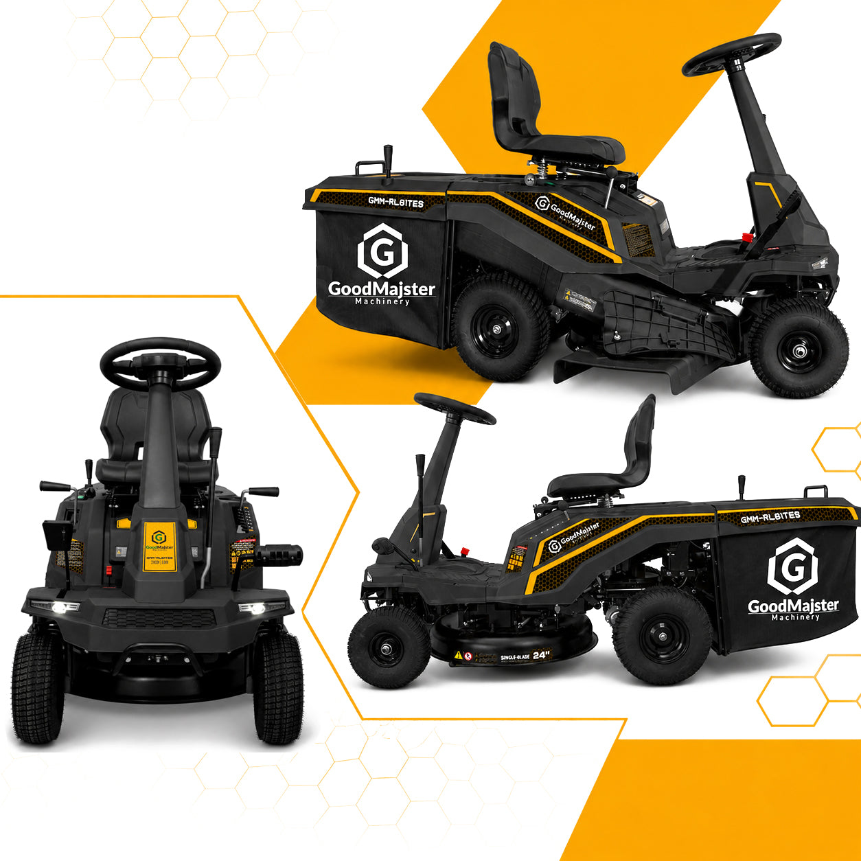 GARDEN TRACTOR RIDER Lawn mower 61cm 3in1 4,5kW 224cc RATO GoodMajster Manufacturer code GMM-RL61TES