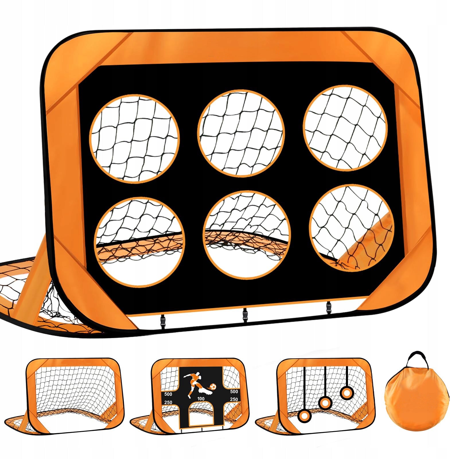 GARDEN TRAINING FOOTBALL GOAL FOR KIDS 4in1 ACCURACY MAT