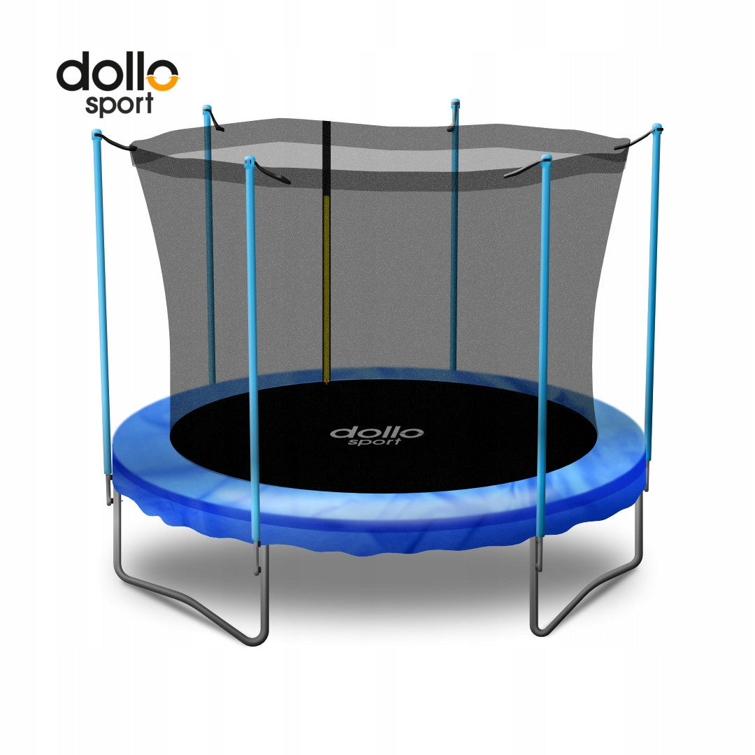 GARDEN TRAMPOLINE 252 CM 8 FT NET LADDER Kid's age 3+ years