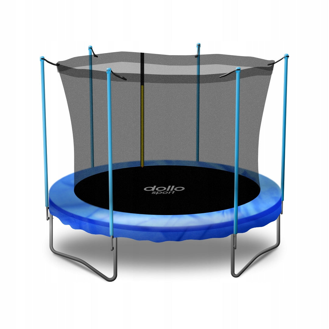 GARDEN TRAMPOLINE 252 CM 8 FT NET LADDER Kind with net