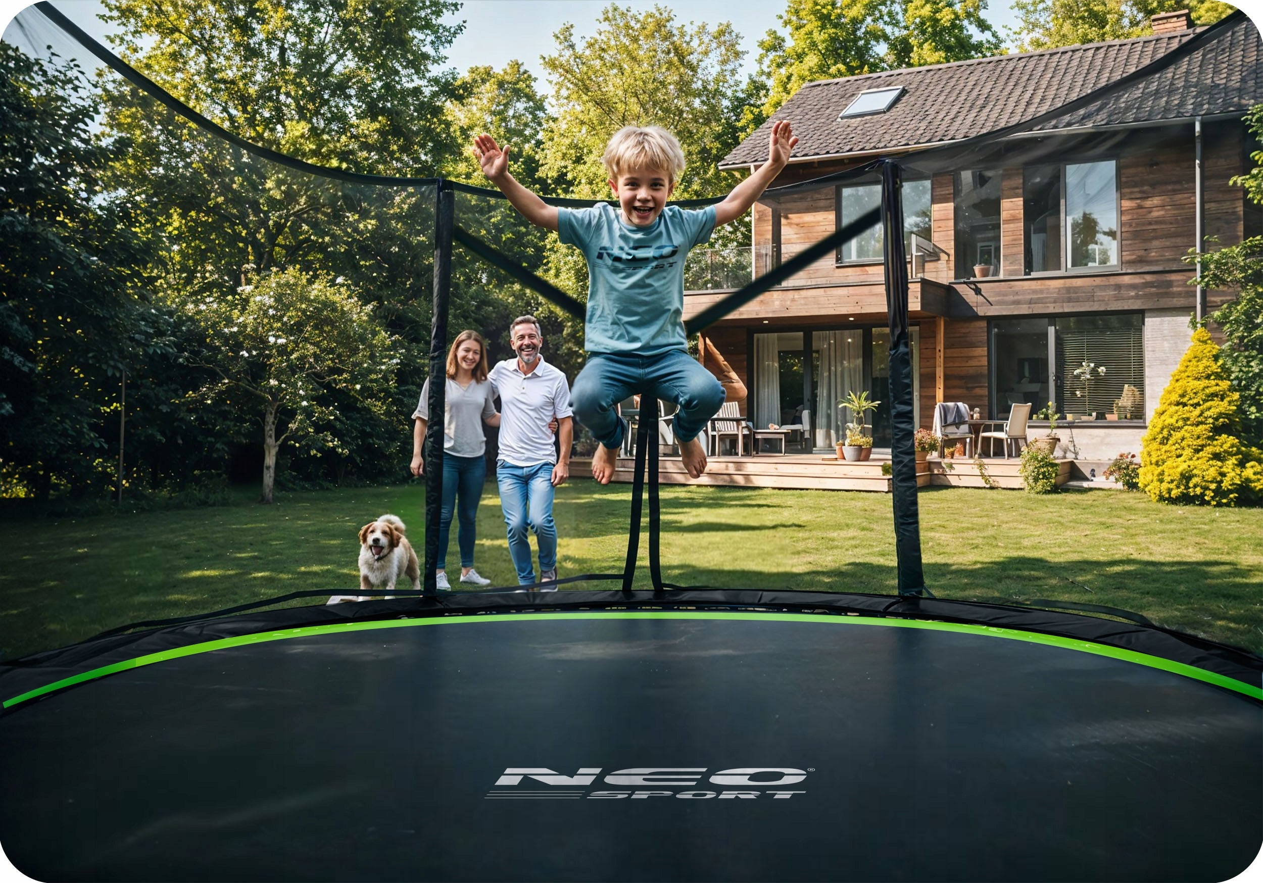 GARDEN TRAMPOLINE 312cm 10ft NEOSPORT model 2025 EAN (GTIN) 5903890625788
