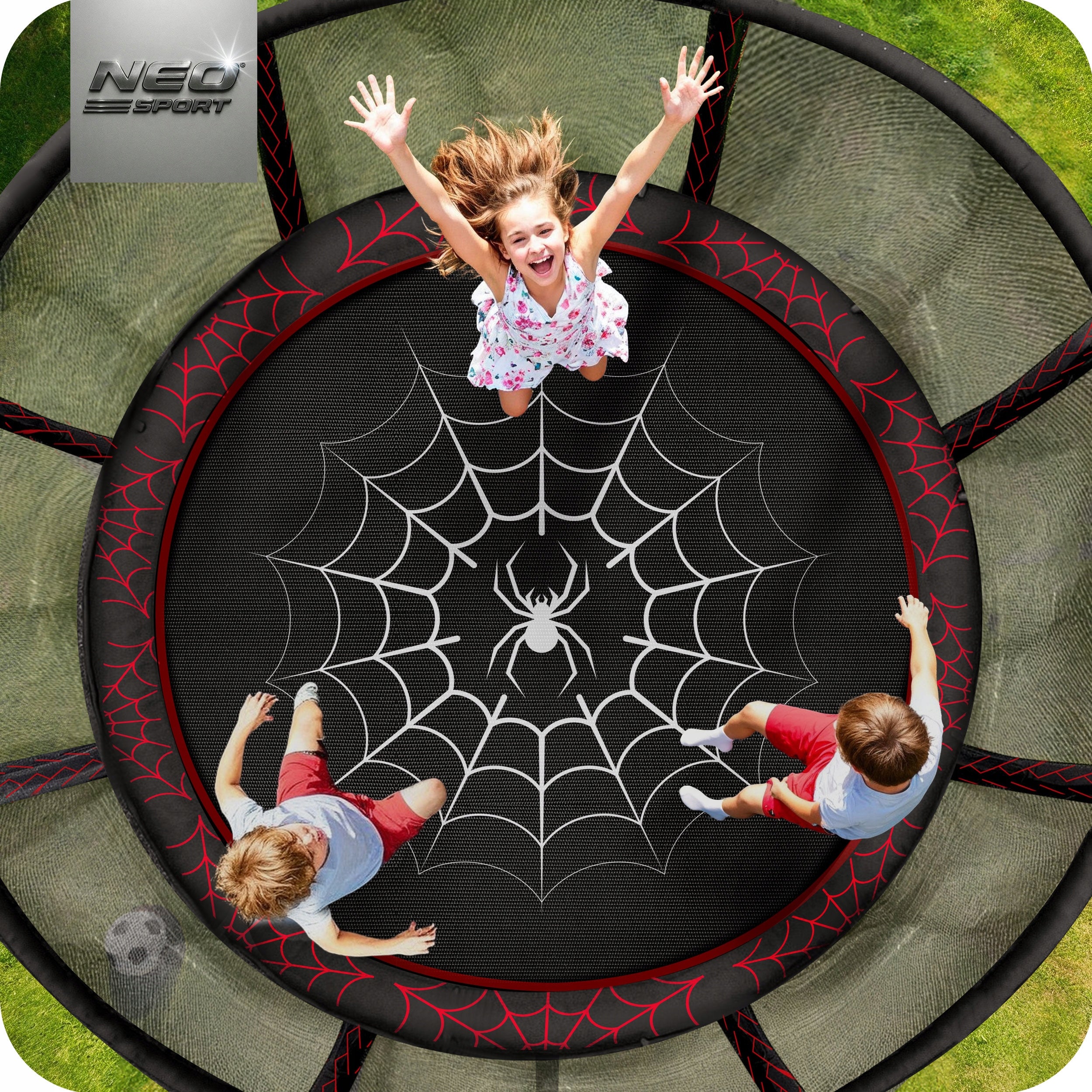 GARDEN TRAMPOLINE 374cm 12ft NEOSPORT model 2025 Height from ground level 80 cm