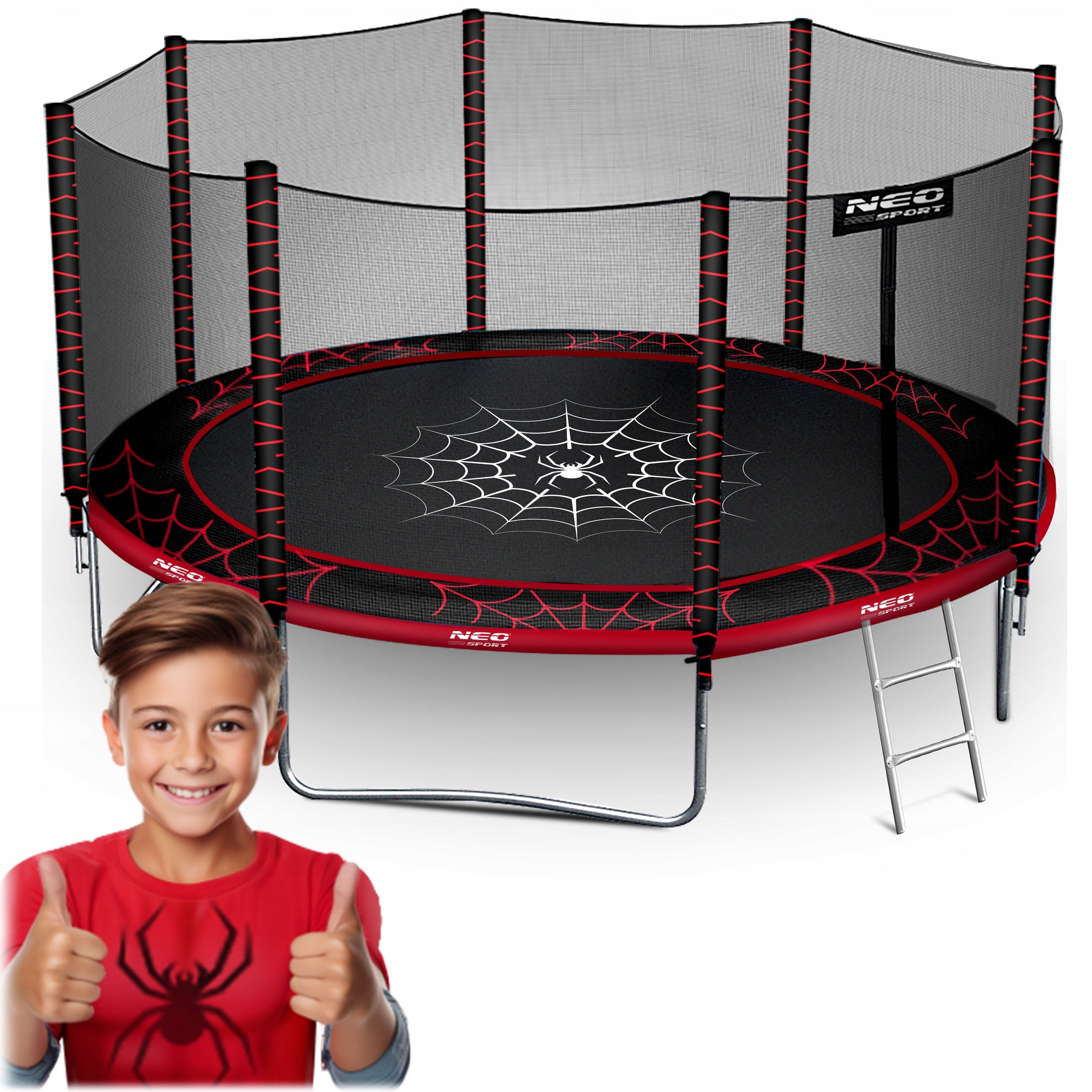 GARDEN TRAMPOLINE 374cm 12ft NEOSPORT model 2025
