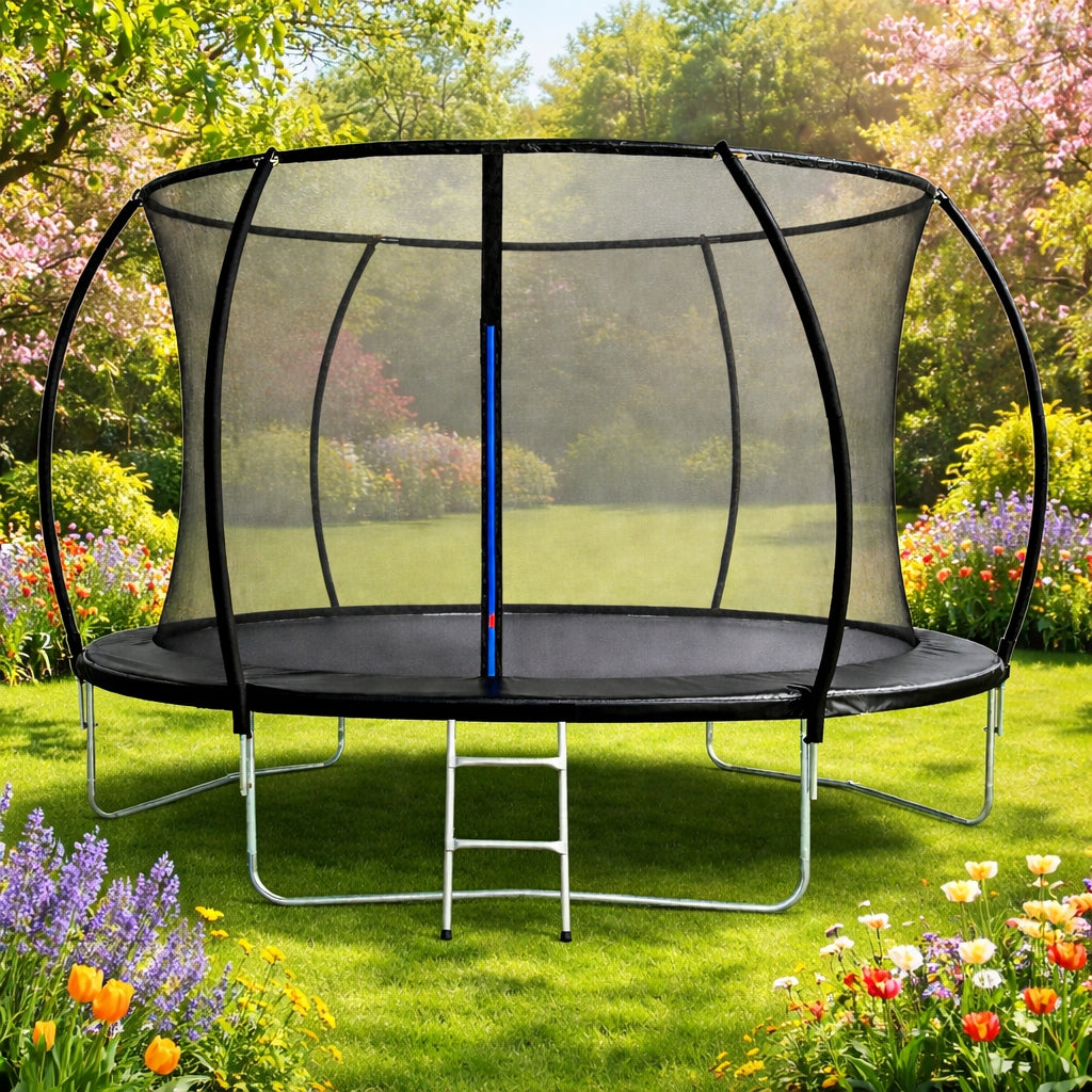 GARDEN TRAMPOLINE ATLAS SPORT 312 cm 10ft MESH 180 CM LADDER CIRCLE Manufacturer code AS10FT OKR