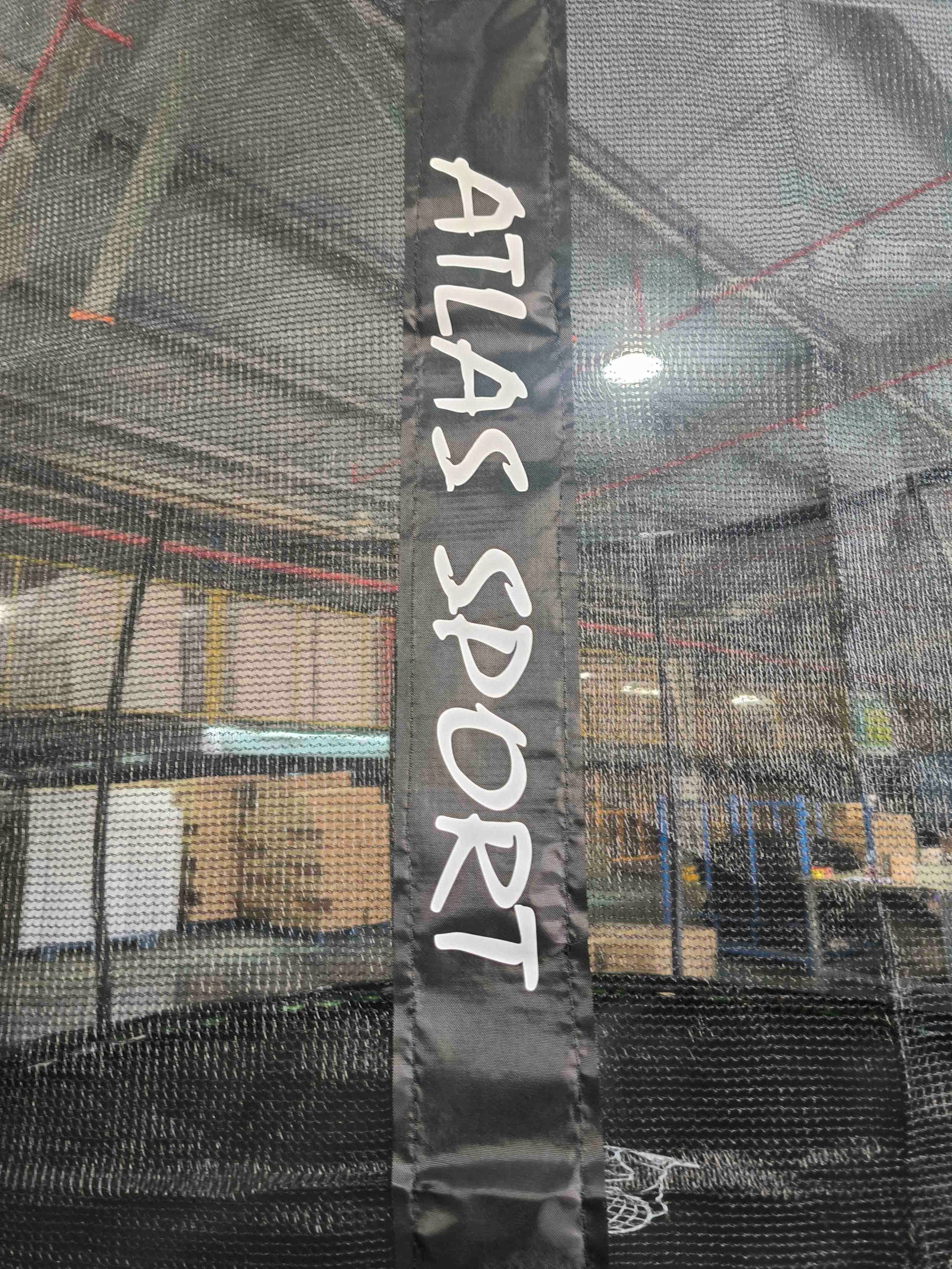 GARDEN TRAMPOLINE ATLAS SPORT 427cm 14ft MESH 180 CM PRO GREEN Brand Atlas Sport