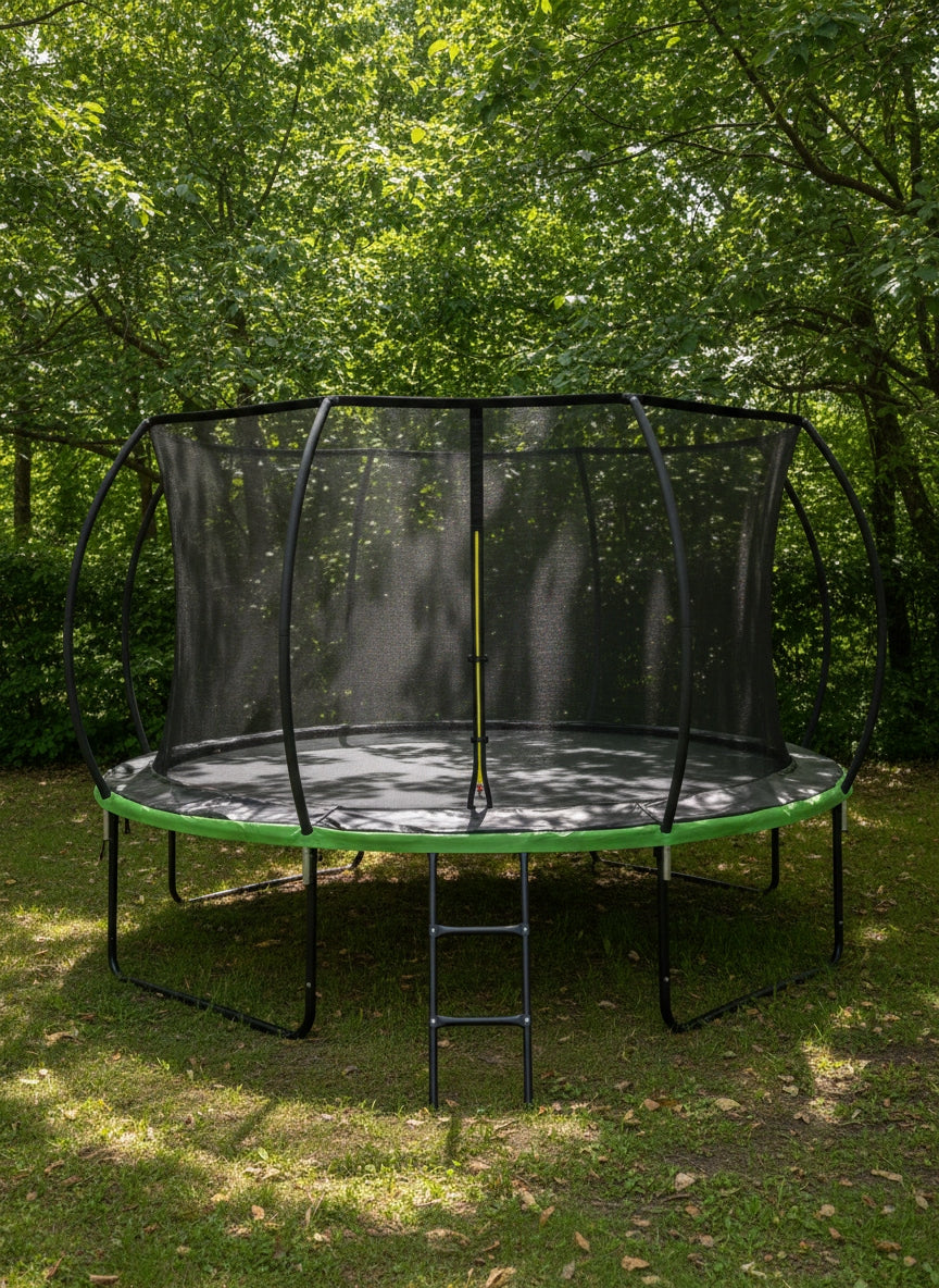 GARDEN TRAMPOLINE FOR CHILDREN 305 cm LADDER SAFETY NET 10FT Brand no brand