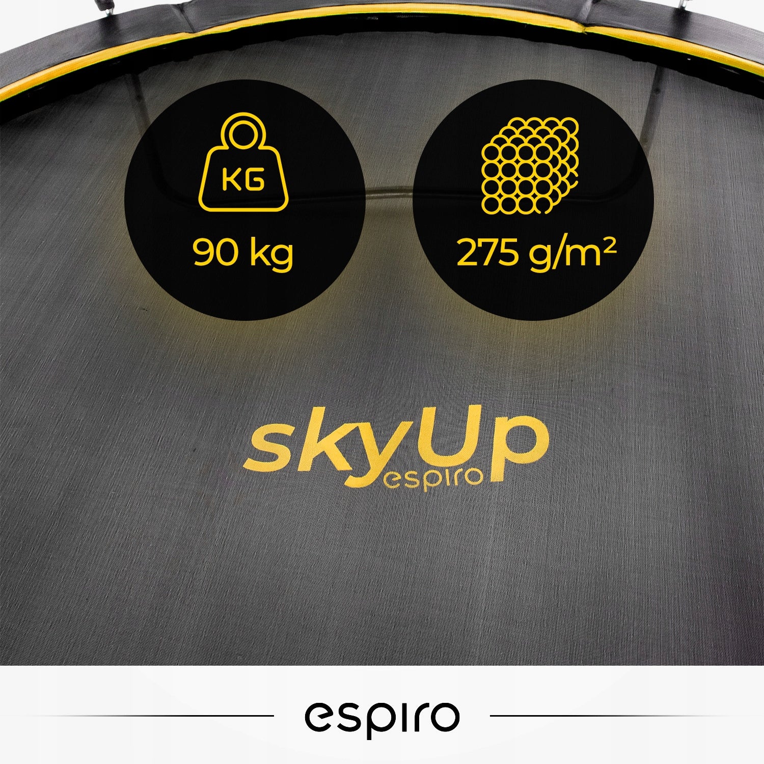 GARDEN TRAMPOLINE FOR CHILDREN ESPIRO WITH INNER NET 8FT 244CM Height from ground level 50 cm