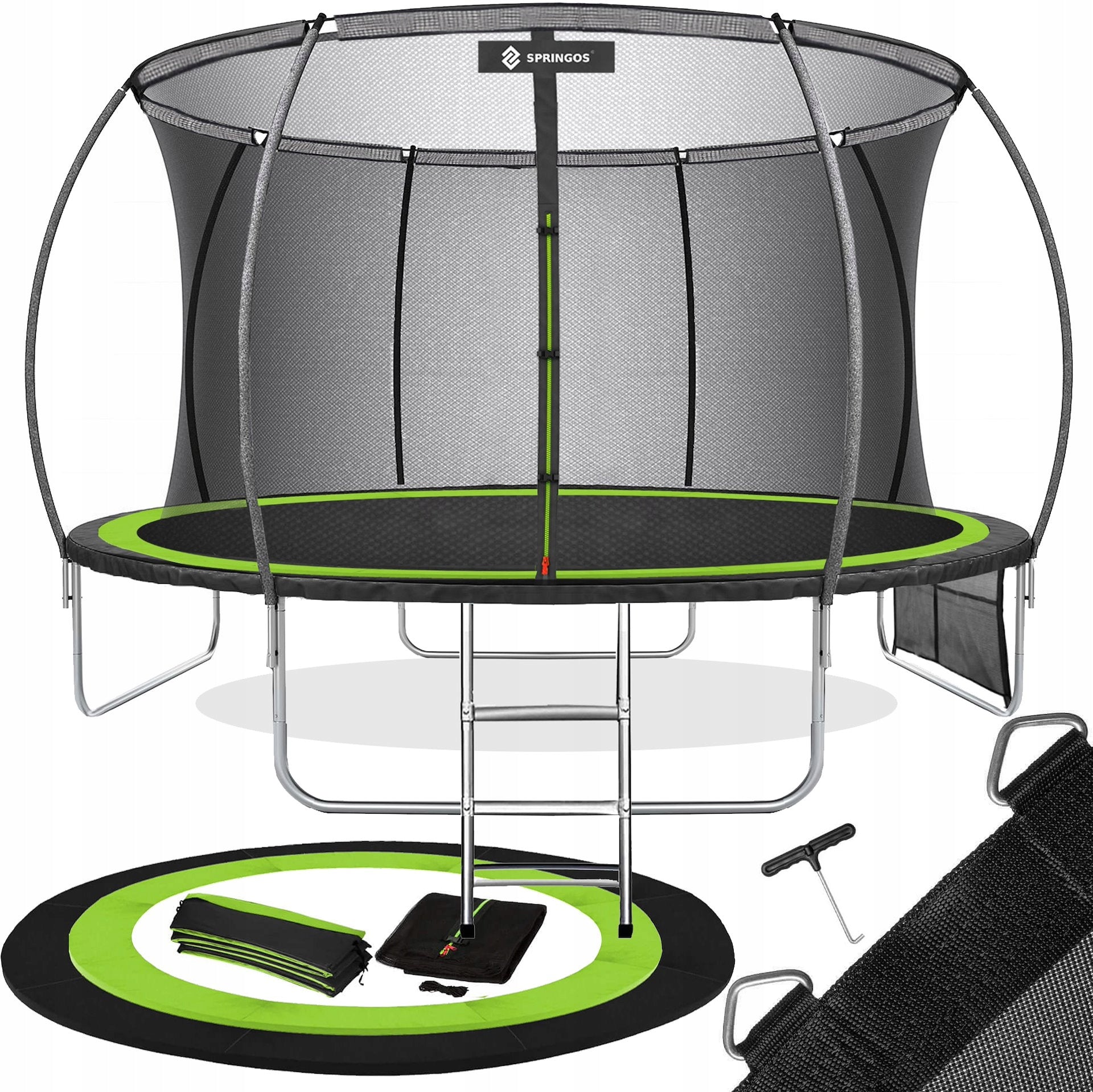 GARDEN TRAMPOLINE FOR CHILDREN FOR GARDEN WITH INNER MESH 12FT 374cm Manufacturer code TP0020