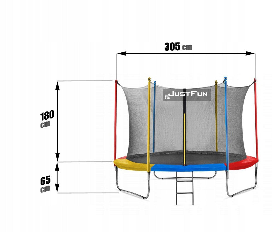 GARDEN TRAMPOLINE FOR CHILDREN JF 10FT- 305 CM MULTI Manufacturer code 305 MULTI