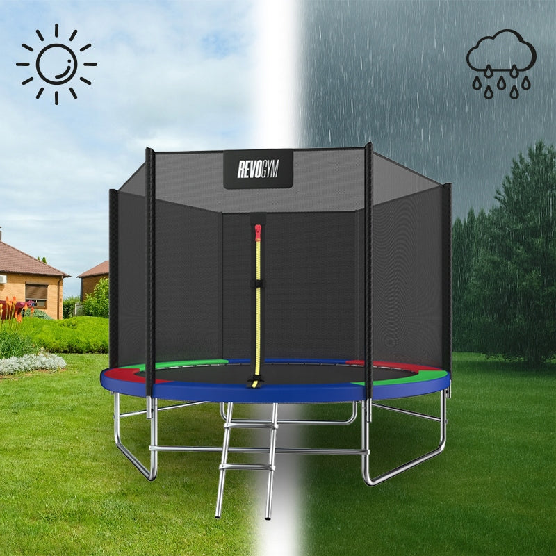 GARDEN TRAMPOLINE FOR CHILDREN LARGE WITH BRACKETS WITH NET 10 FT 305CM SKY Manufacturer code 10FT-SKY-MIX