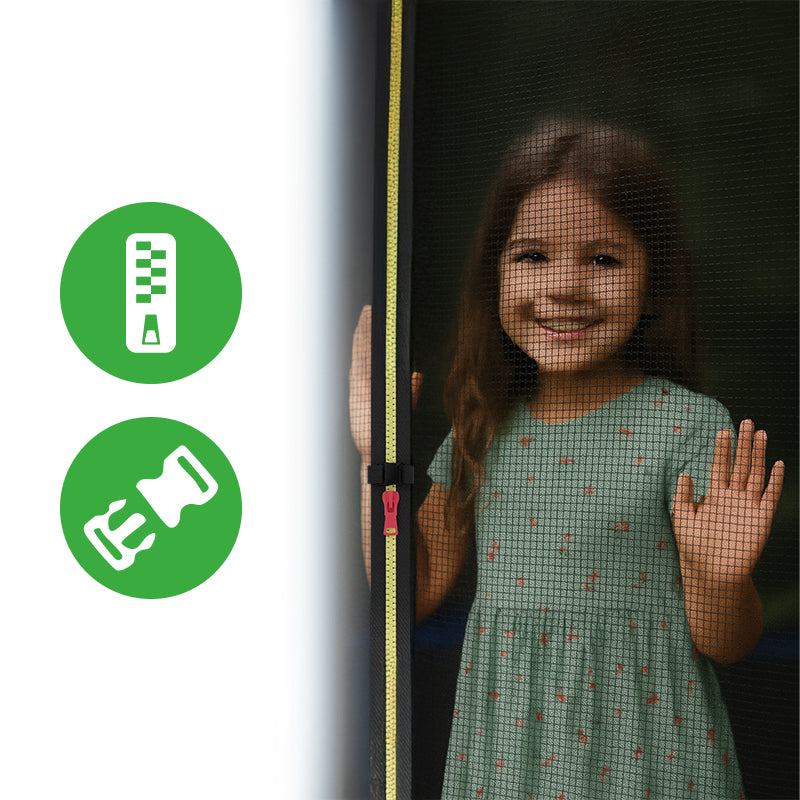 GARDEN TRAMPOLINE FOR CHILDREN LARGE WITH BRACKETS WITH NET 10 FT 305CM SKY Net height 155 cm