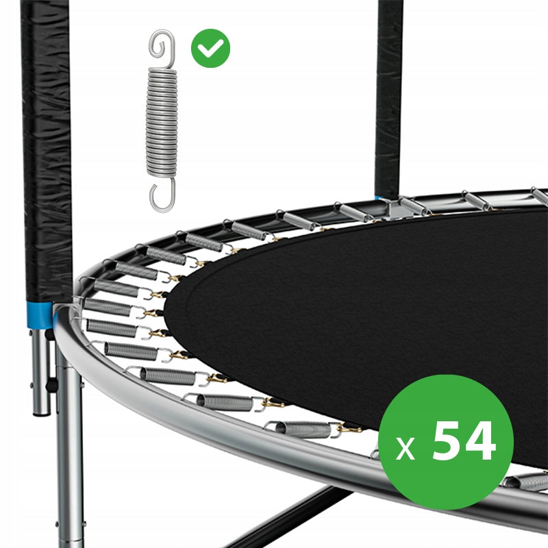 GARDEN TRAMPOLINE FOR CHILDREN LARGE WITH BRACKETS WITH NET 10 FT 305CM SKY Number of springs/ropes 54