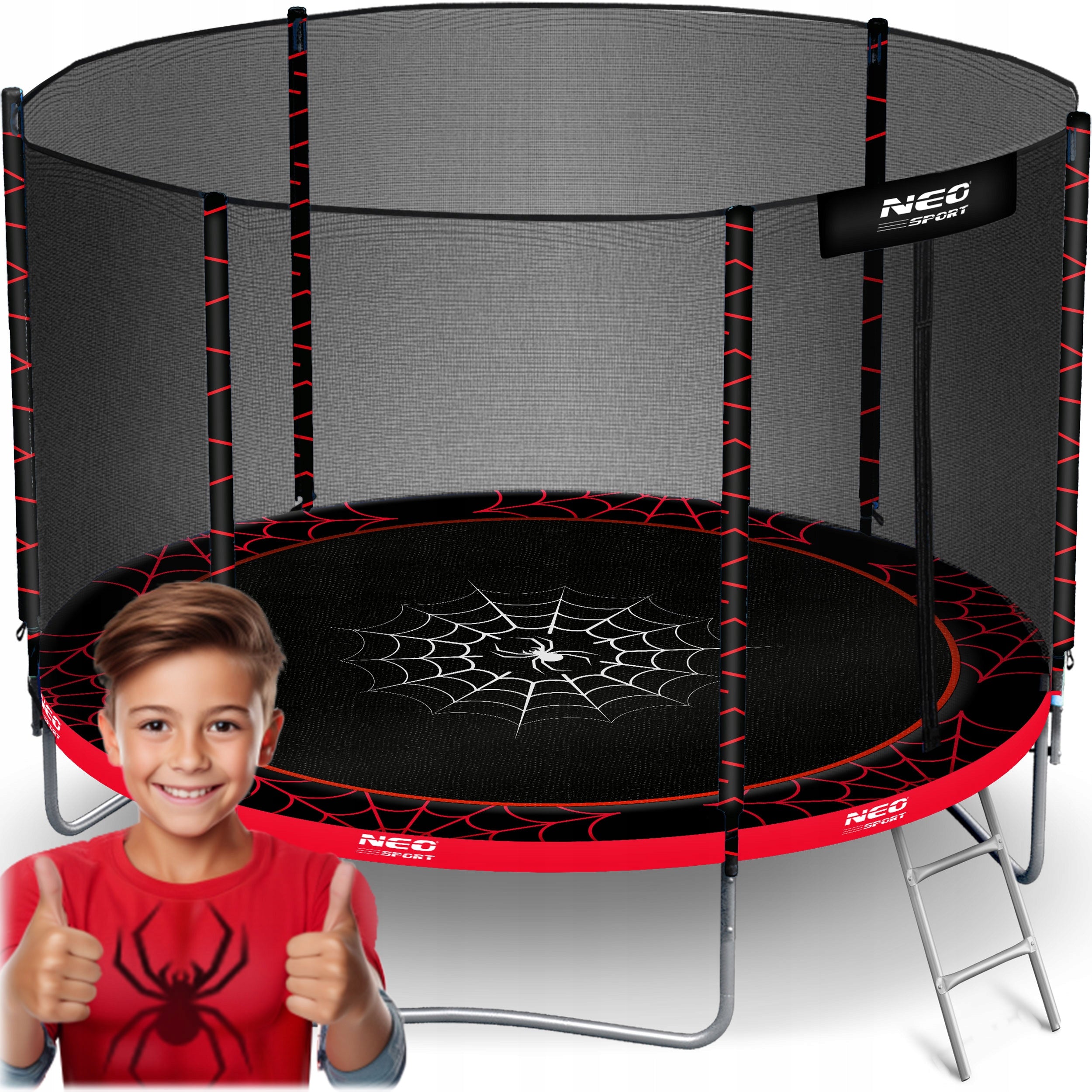 GARDEN TRAMPOLINE FOR CHILDREN SAFE SOLID 252cm NEOSPORT 8ft