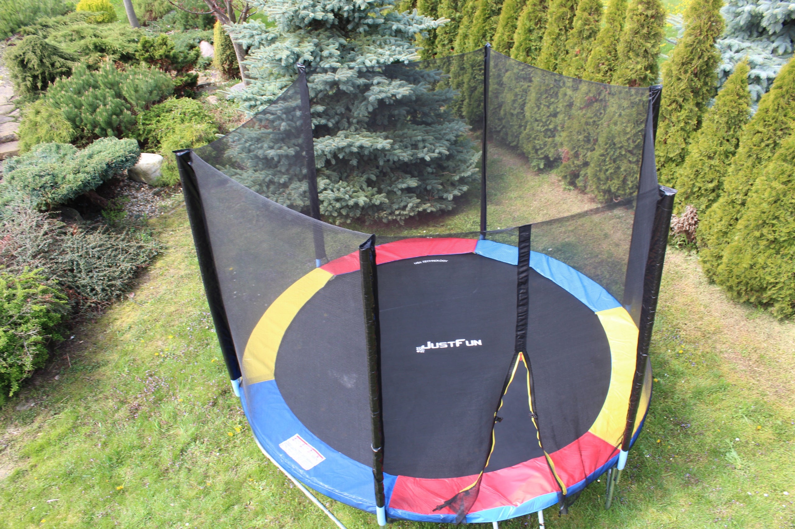 GARDEN TRAMPOLINE JUST FUN 10FT-312CM MULTI Kind with net