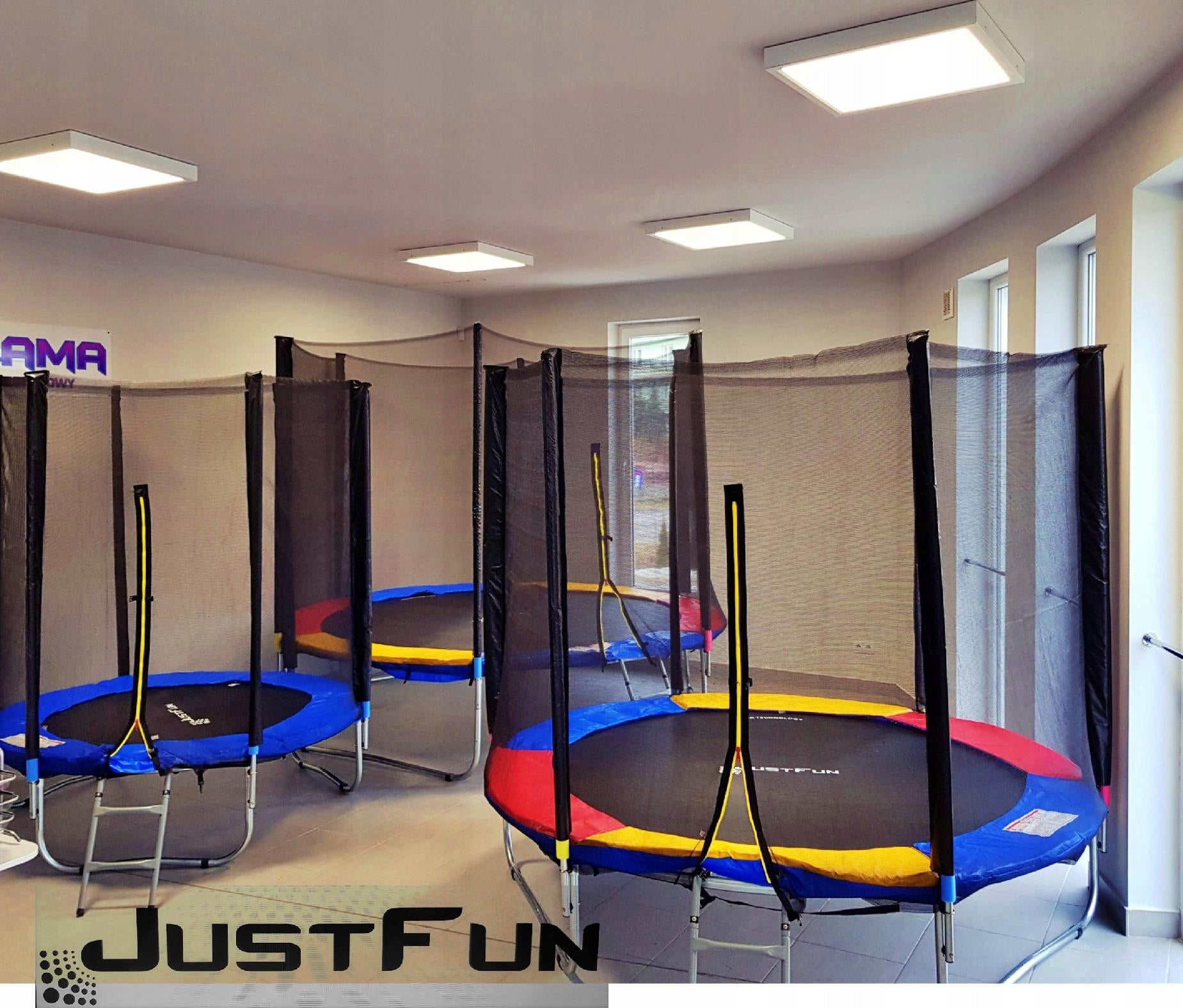 GARDEN TRAMPOLINE JUST FUN 10FT-312CM MULTI Total height 245 cm