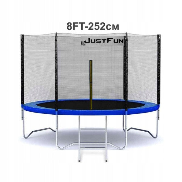 GARDEN TRAMPOLINE JUST FUN 8FT-252CM BLUE