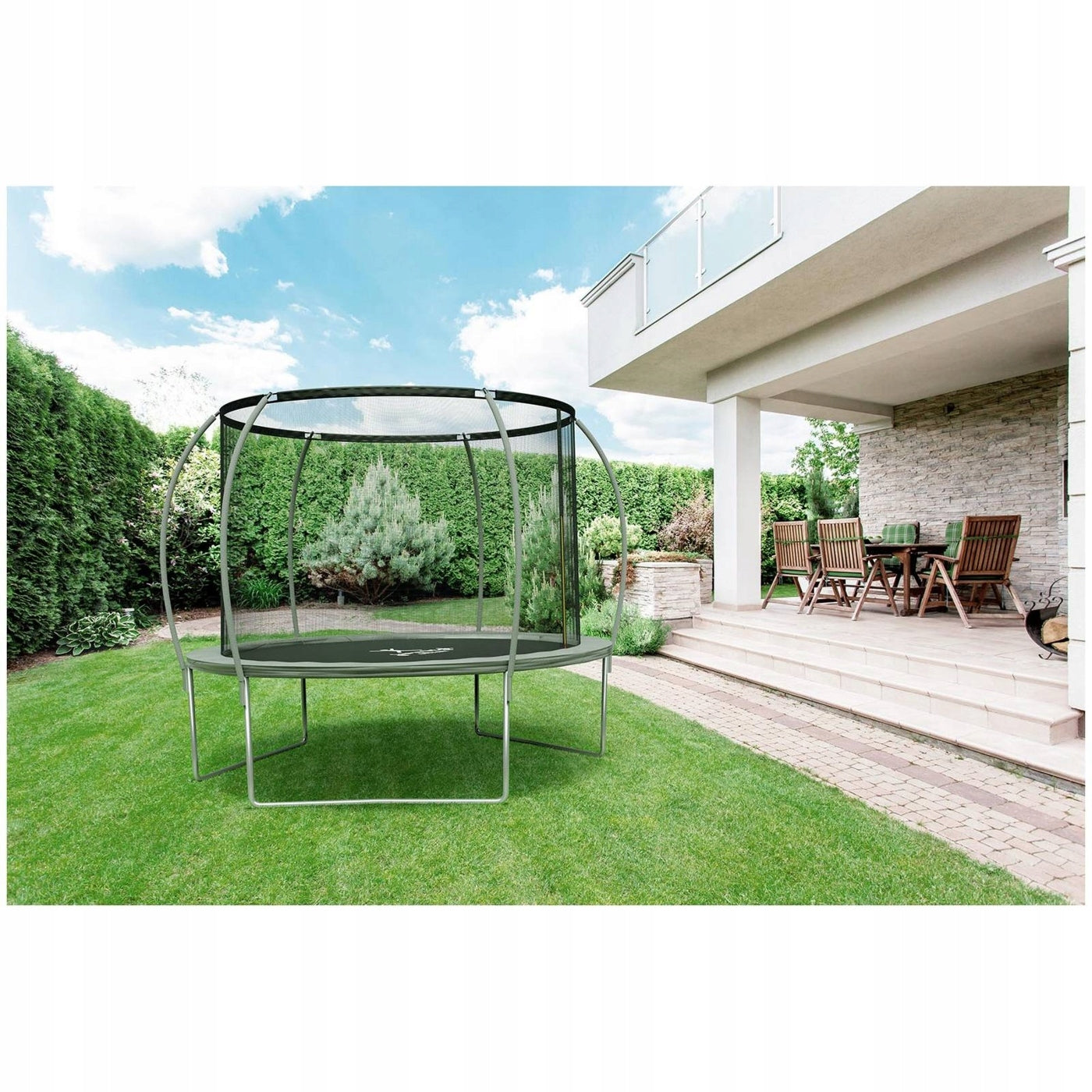 GARDEN TRAMPOLINE LARGE FITNESS TRAINING FUN Brand Gymrex