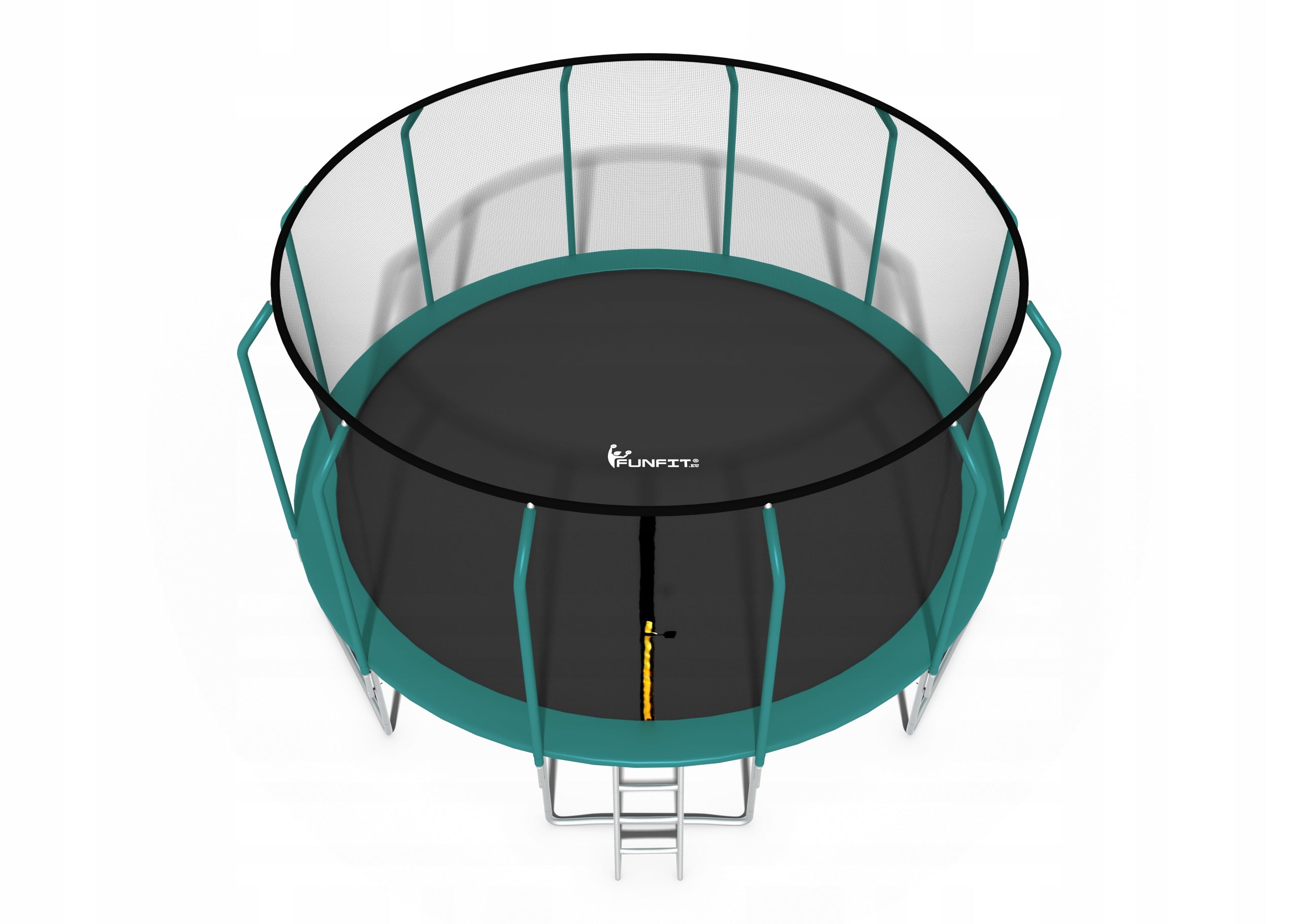 GARDEN TRAMPOLINE PREMIUM MESH INNER LADDER 490CM 16FT FUNFIT Brand Funfit