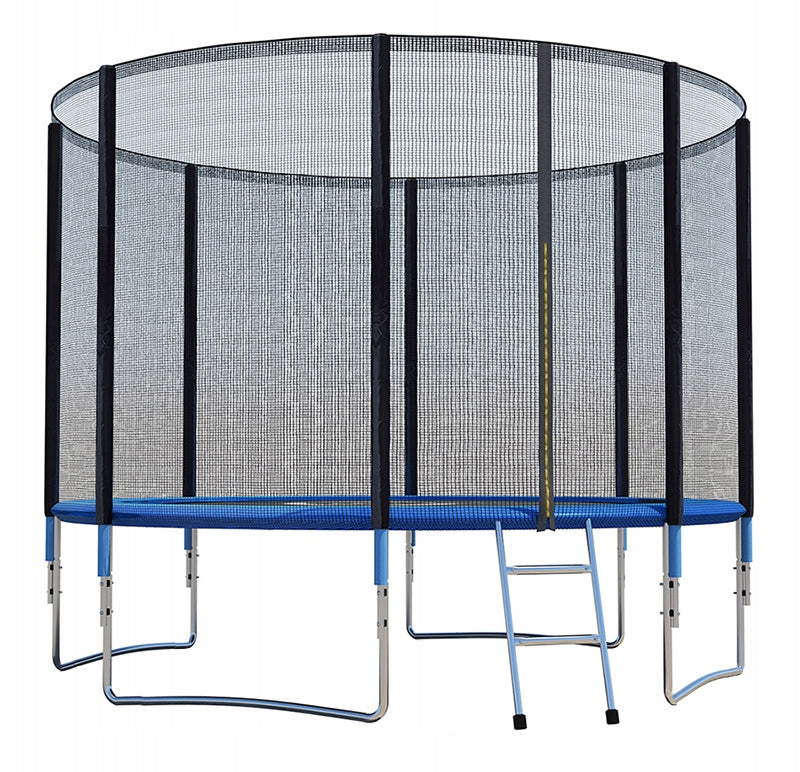 GARDEN TRAMPOLINE ROUND STABLE FOR CHILDREN 360 cm + MESH + LADDER Total height 180 cm