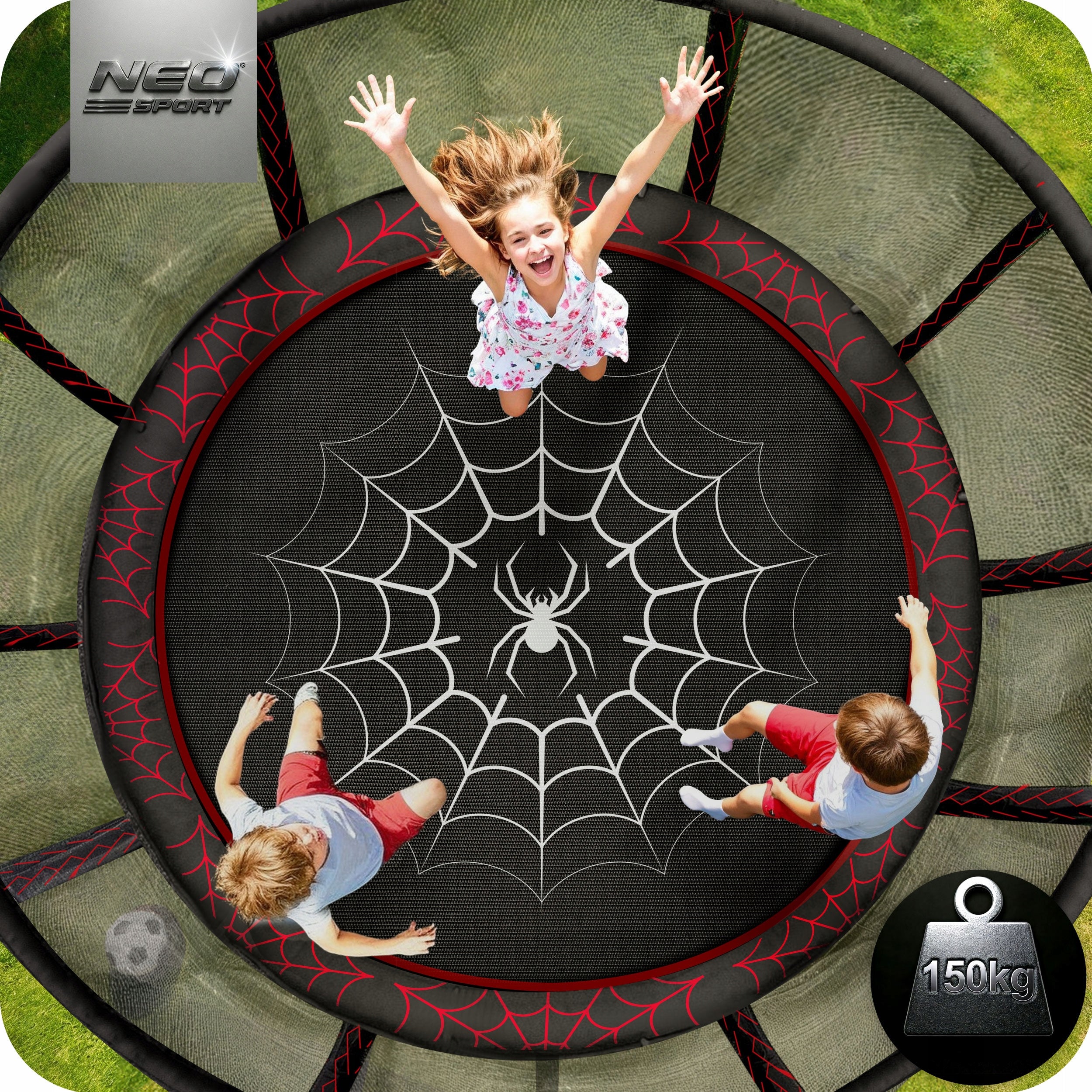 GARDEN TRAMPOLINE SPIDER 252cm 8ft NEOSPORT model 2025 Number of springs/ropes 42