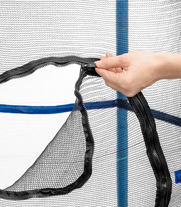 GARDEN TRAMPOLINE STABLE FOR CHILDREN HOME WITH MESH 140 x 122 CM Height from ground level 30 cm
