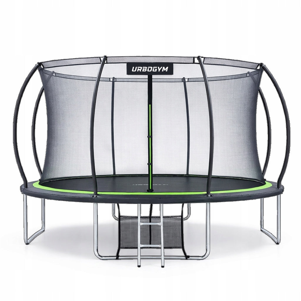 GARDEN TRAMPOLINE WITH INTERNAL NET FOR CHILDREN'S GARDEN 12 FT 374CM