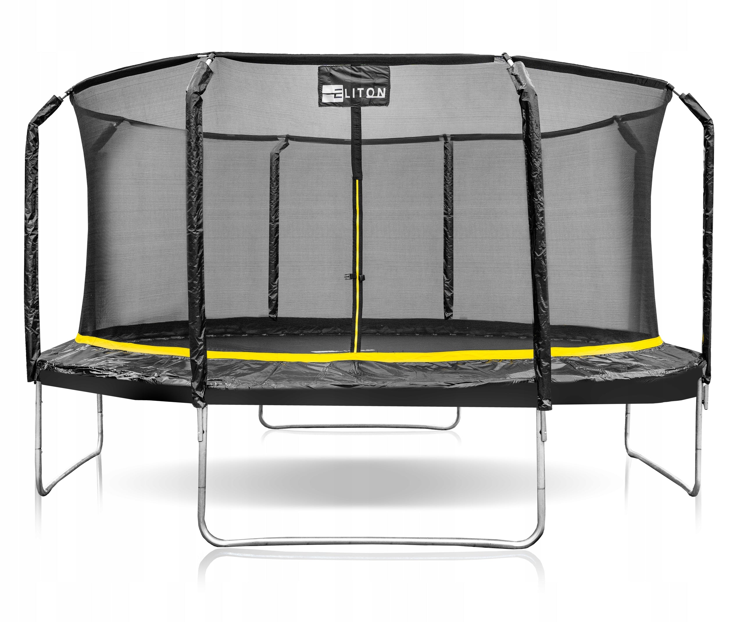 GARDEN TRAMPOLINE for Children PREMIUM 435cm 14FT ladder with net Brand Eliton