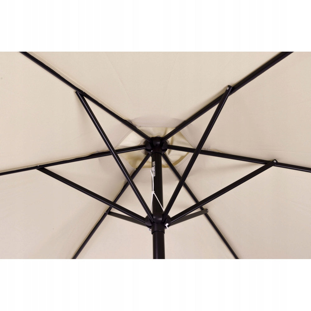 GARDEN UMBRELLA 270 CM BEIGE WITH CRANK POLYESTER Product weight with unit packaging 5.5 kg